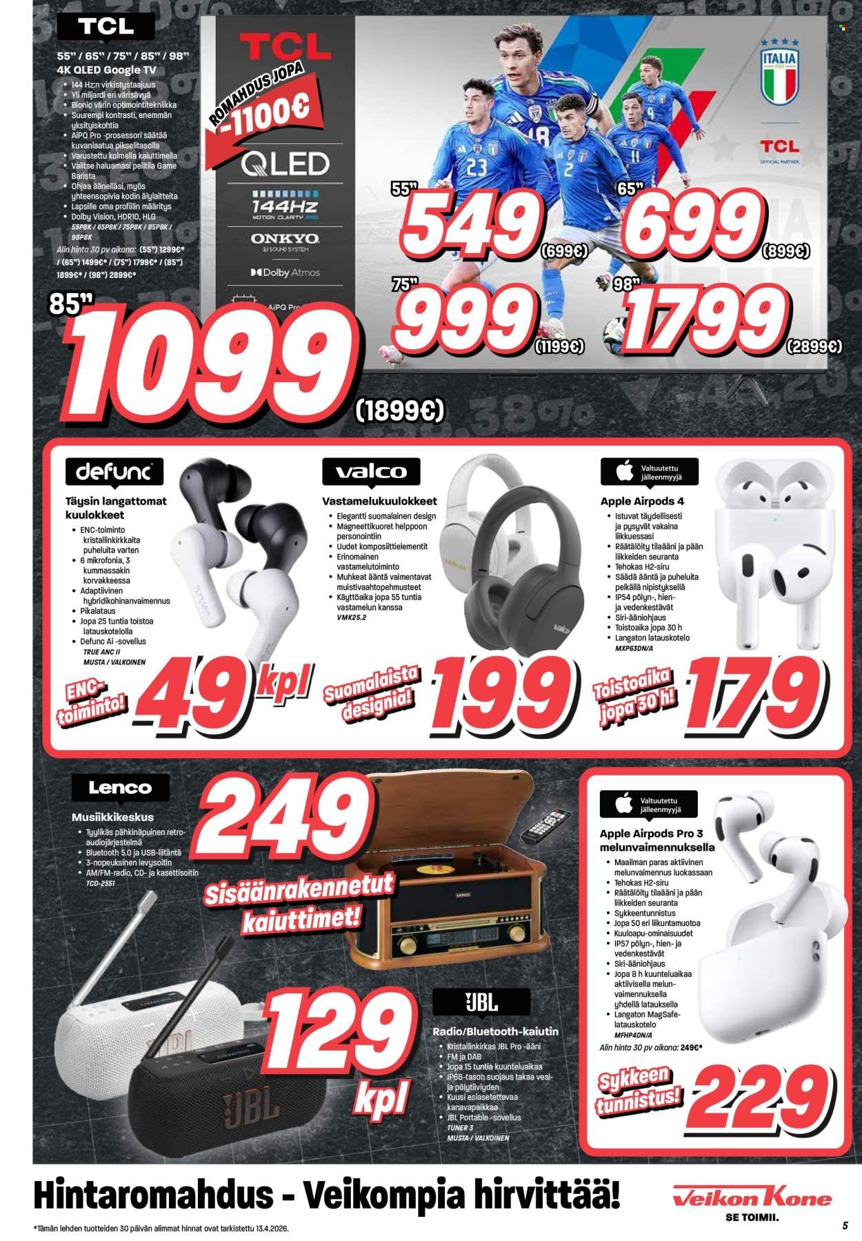 VEIKON KONE tarjoukset - Alkaen MA 20.4.2026