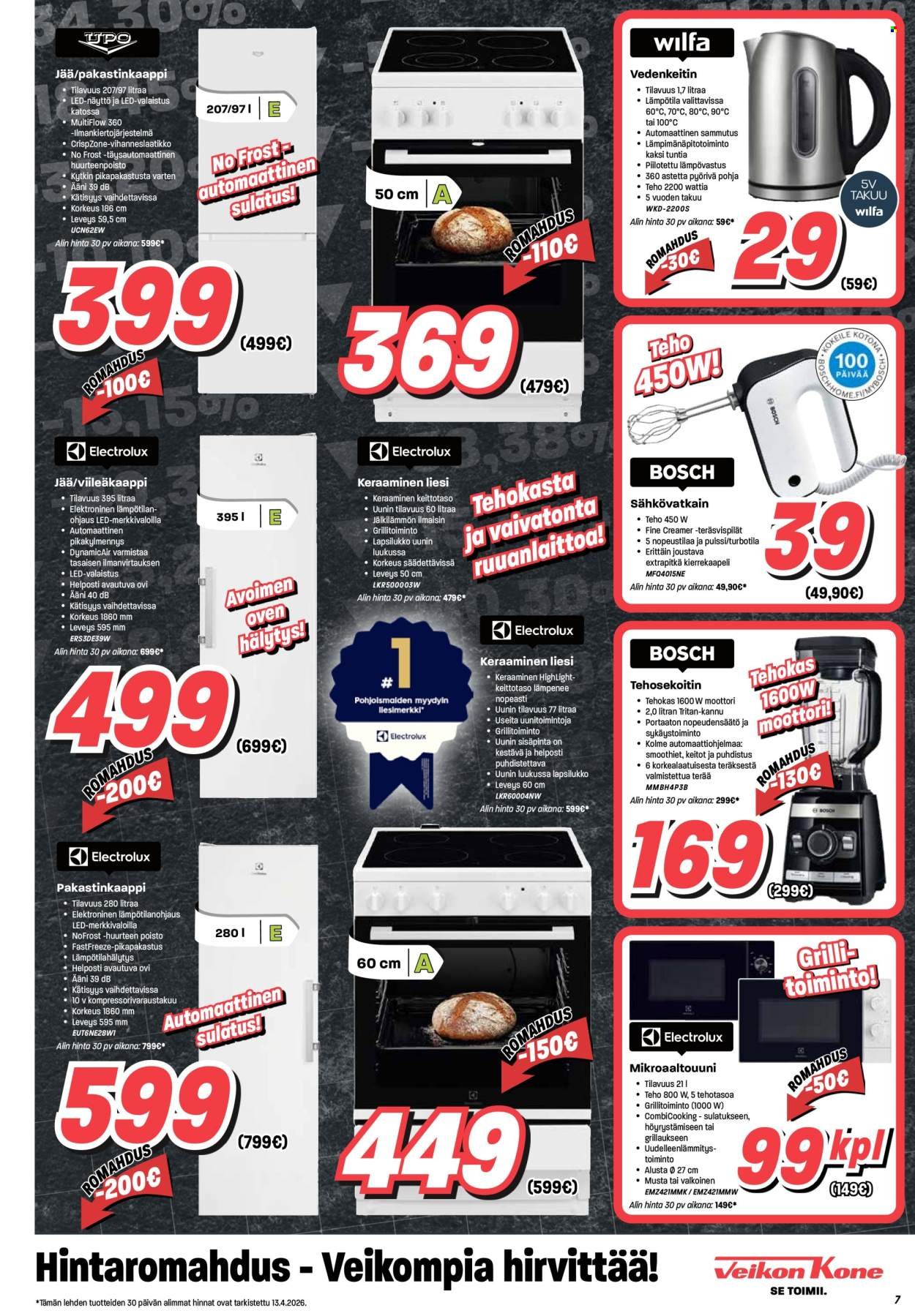 VEIKON KONE tarjoukset - Alkaen MA 20.4.2026