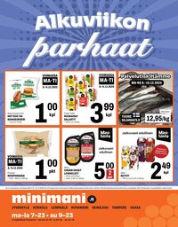 MINIMANI tarjoukset - Alkaen MA 8.12.2025
