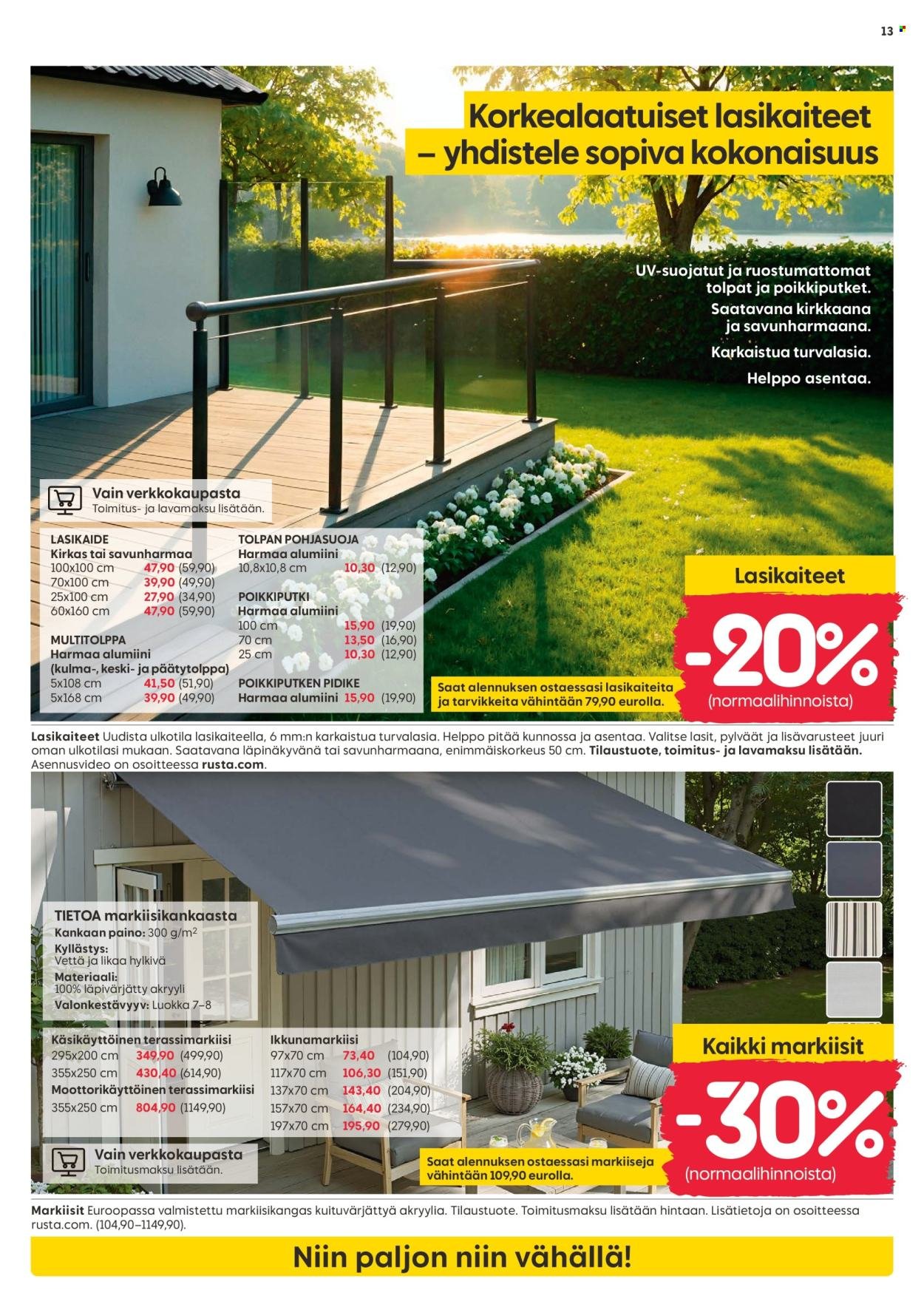 RUSTA tarjoukset - Alkaen MA 30.3.2026