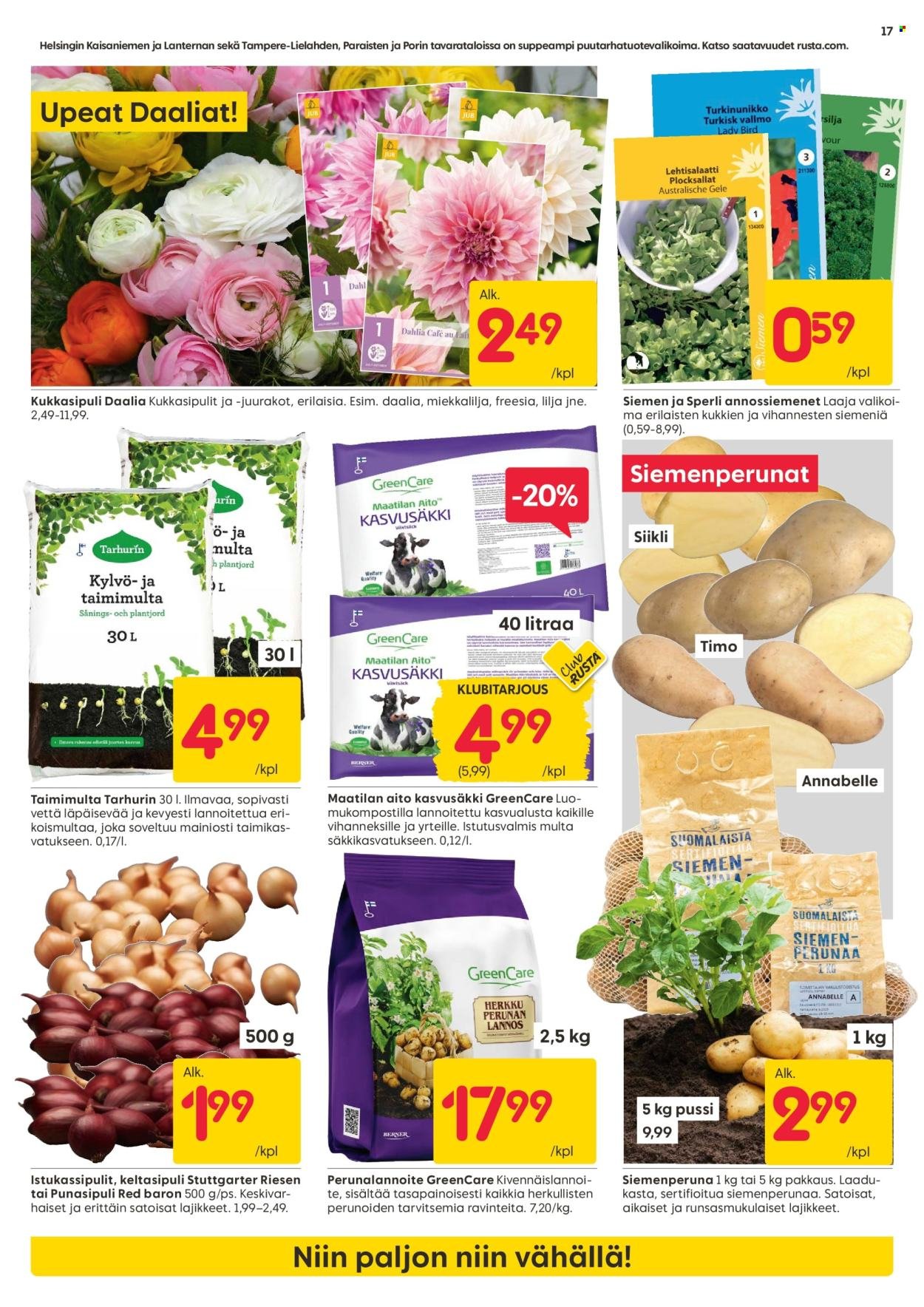 RUSTA tarjoukset - Alkaen MA 30.3.2026