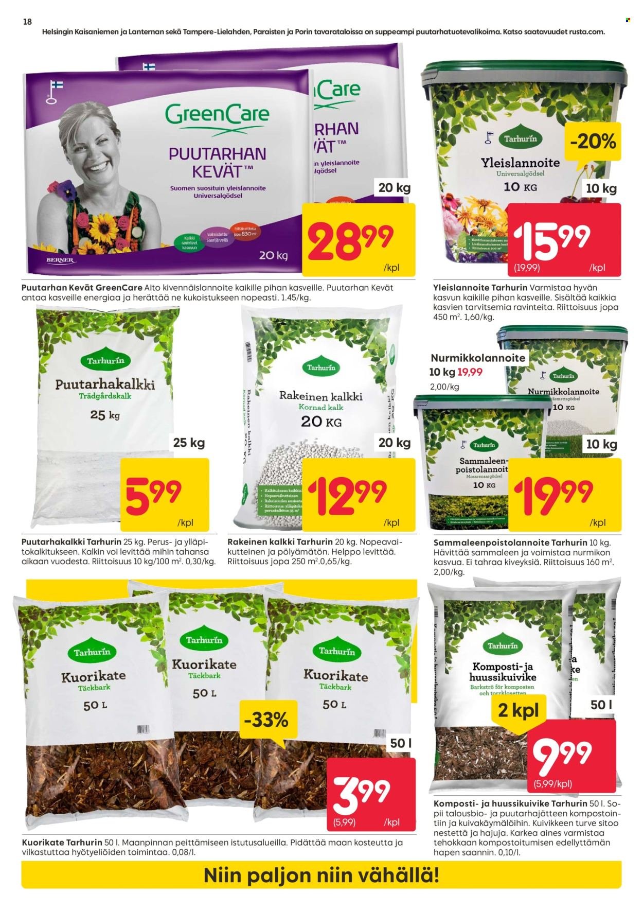 RUSTA tarjoukset - Alkaen MA 30.3.2026