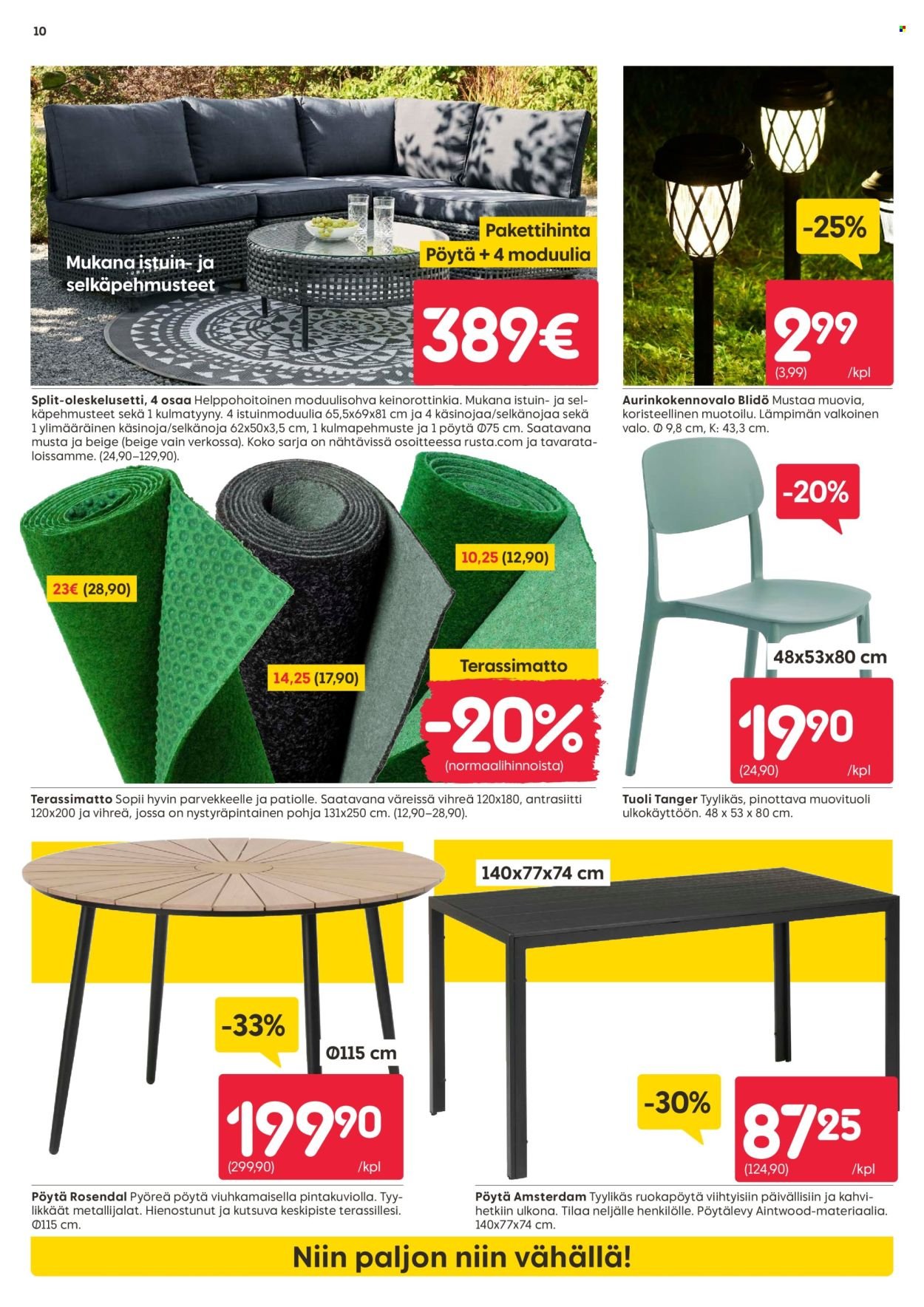 RUSTA tarjoukset - Alkaen MA 30.3.2026