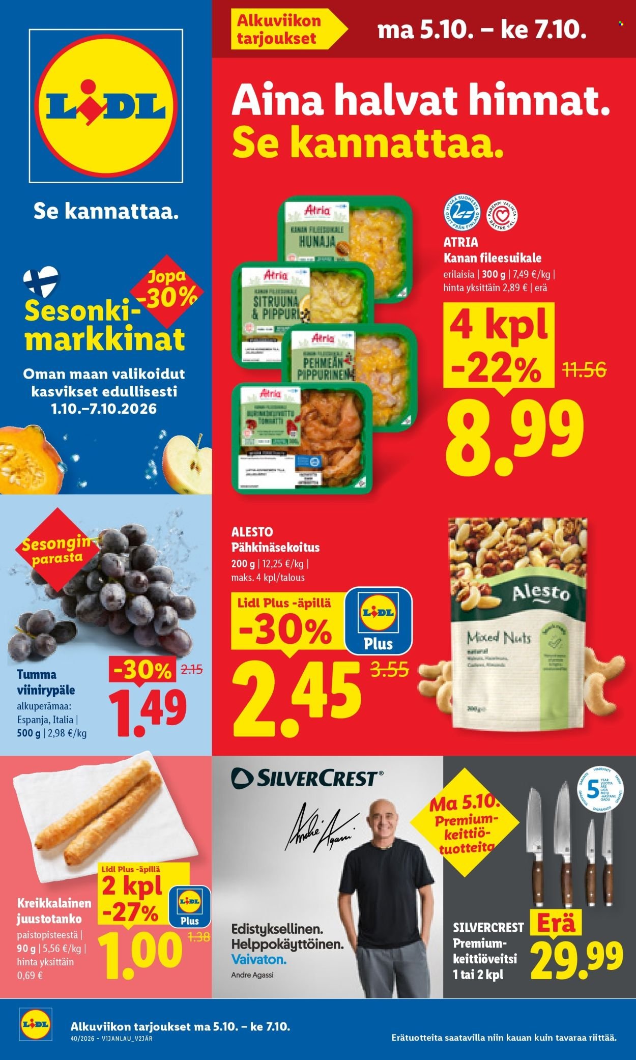 LIDL tarjoukset - Alkaen MA 5.10.2026