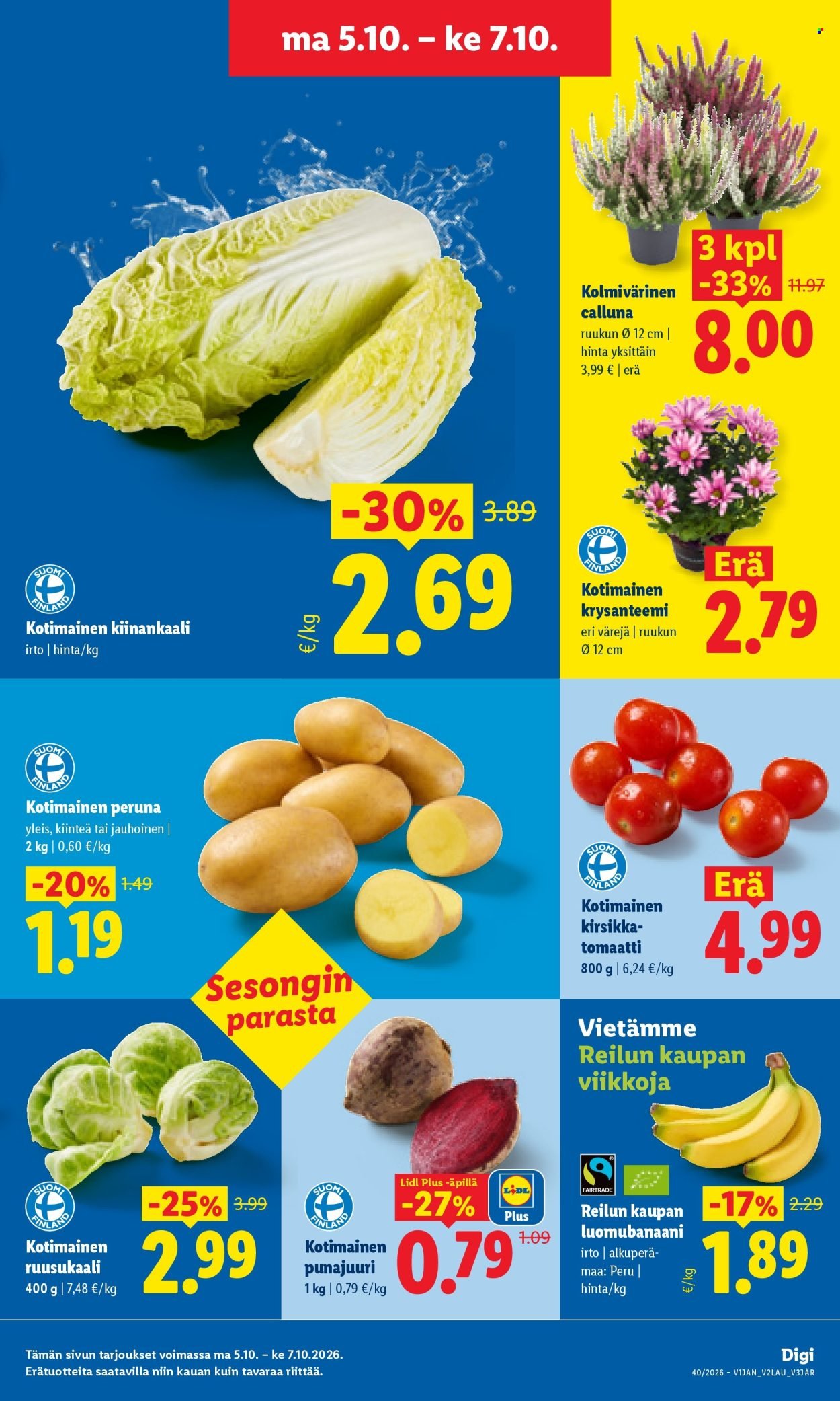 LIDL tarjoukset - Alkaen MA 5.10.2026