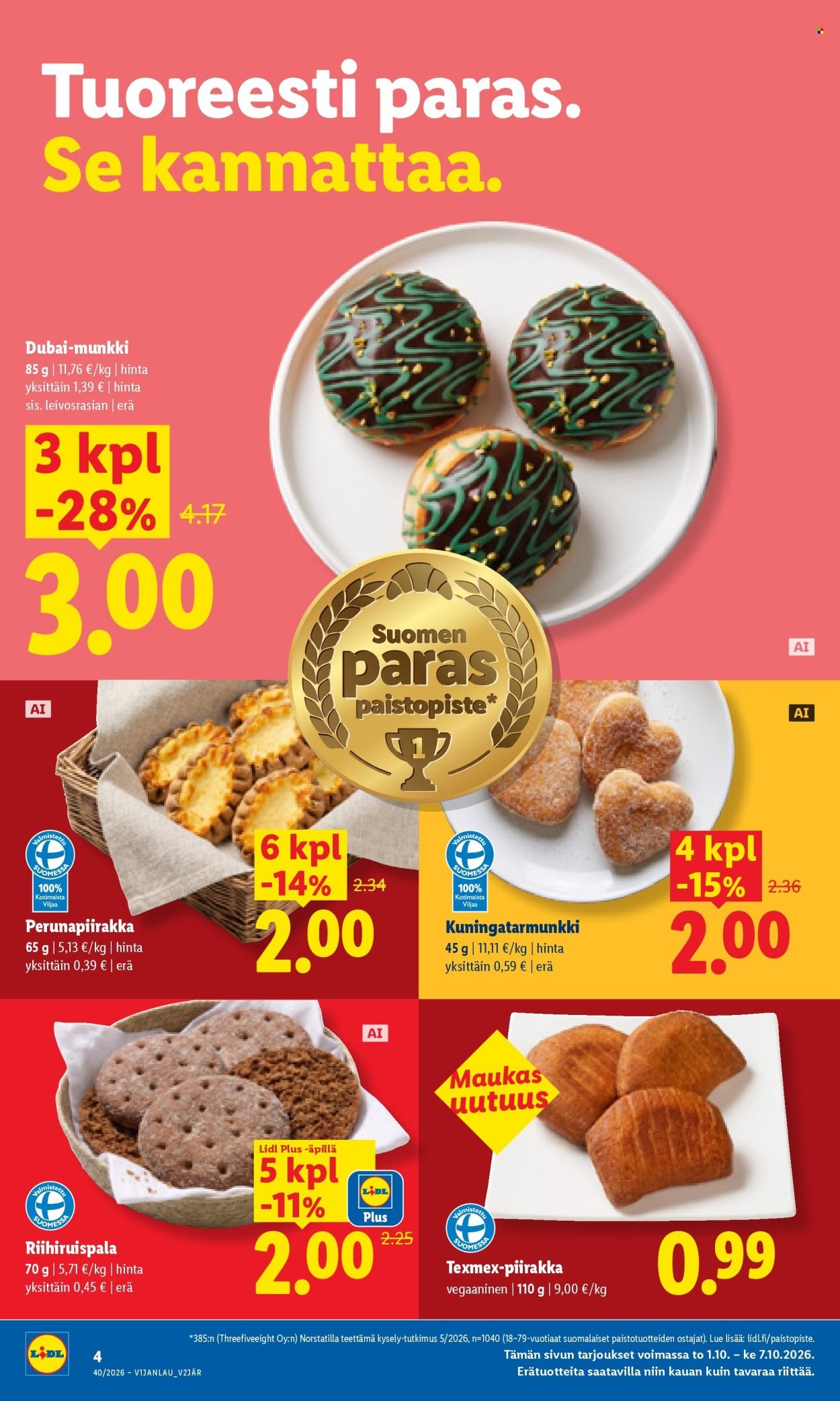 LIDL tarjoukset - Alkaen MA 5.10.2026