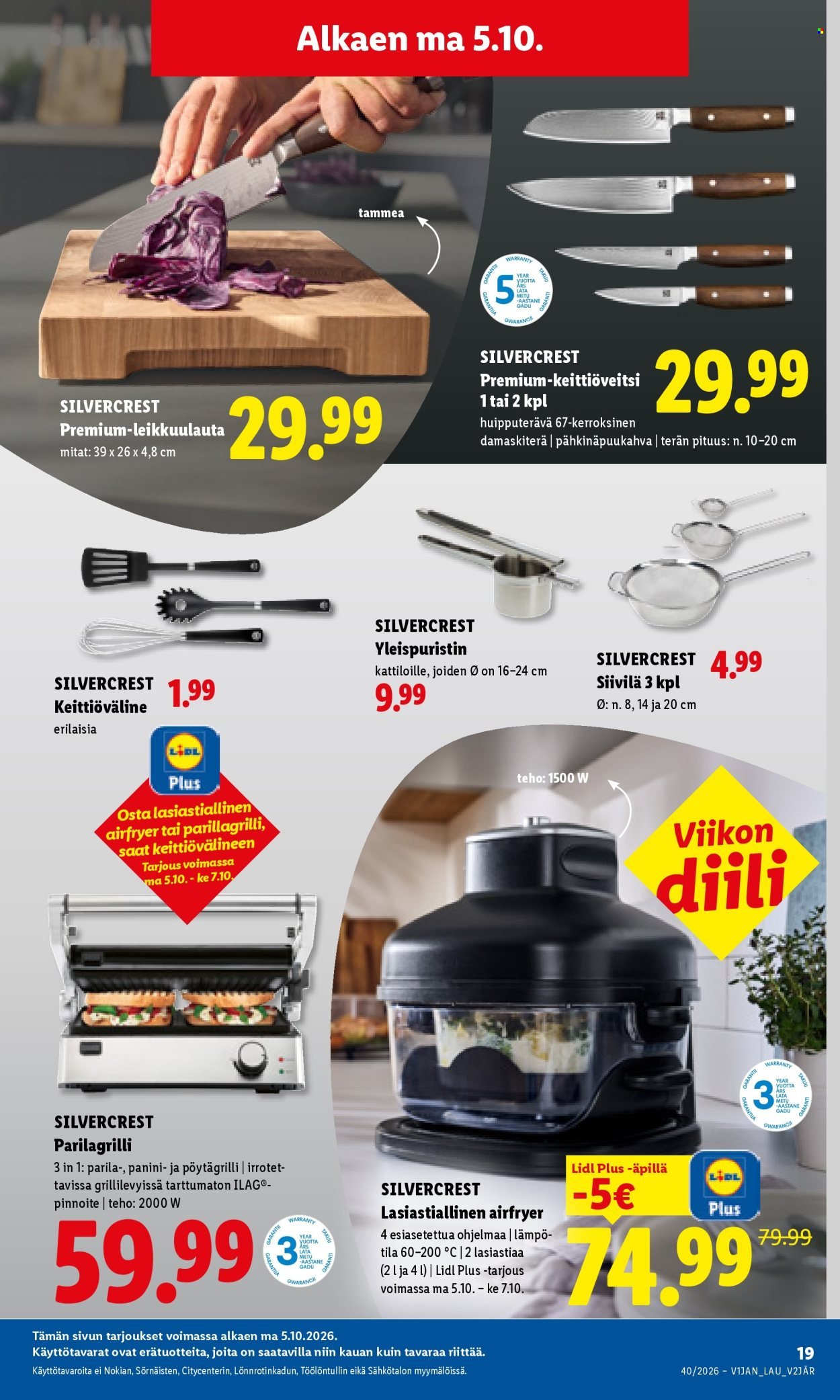LIDL tarjoukset - Alkaen MA 5.10.2026
