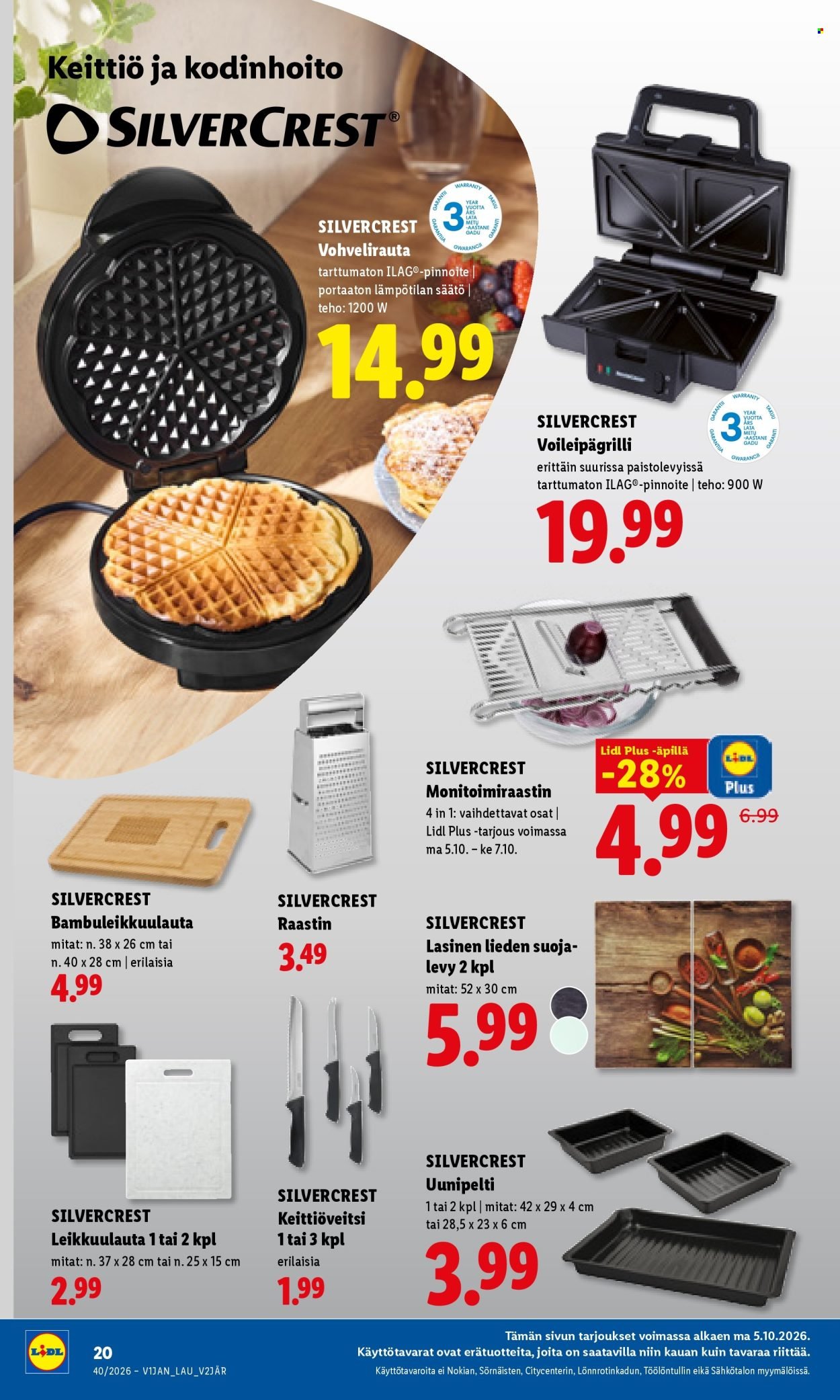LIDL tarjoukset - Alkaen MA 5.10.2026
