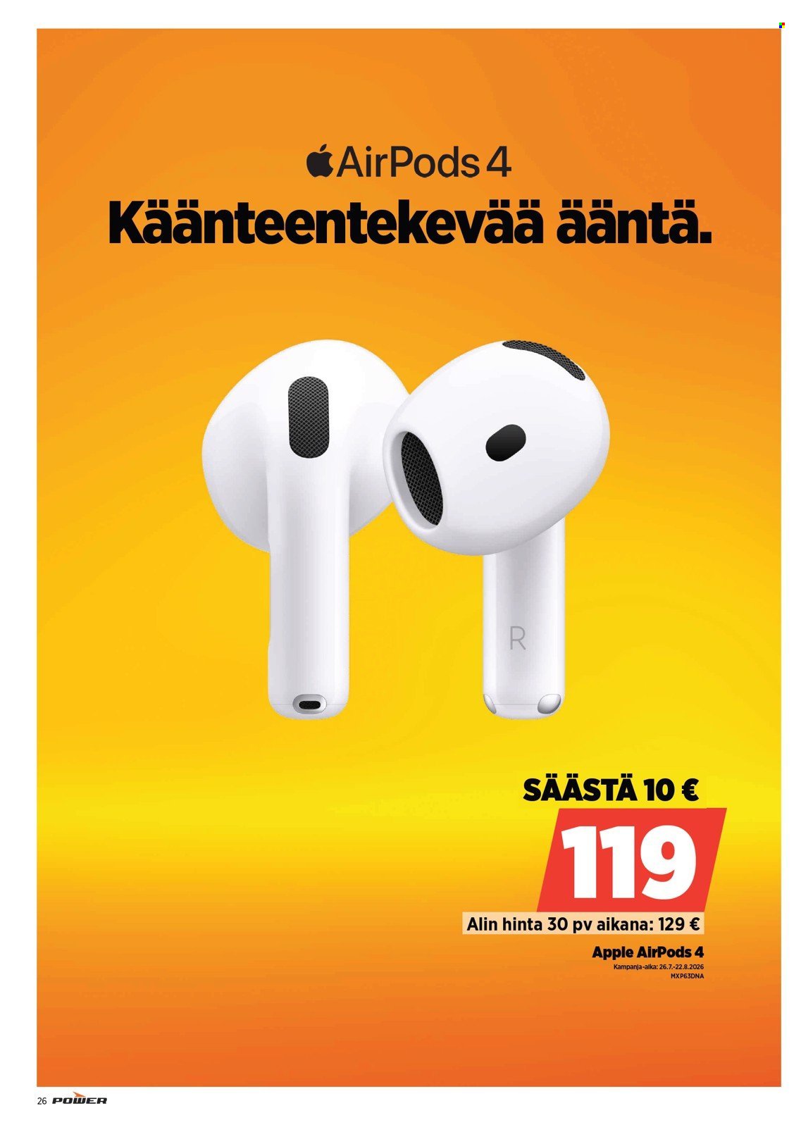 POWER tarjoukset - Elokuu 2026