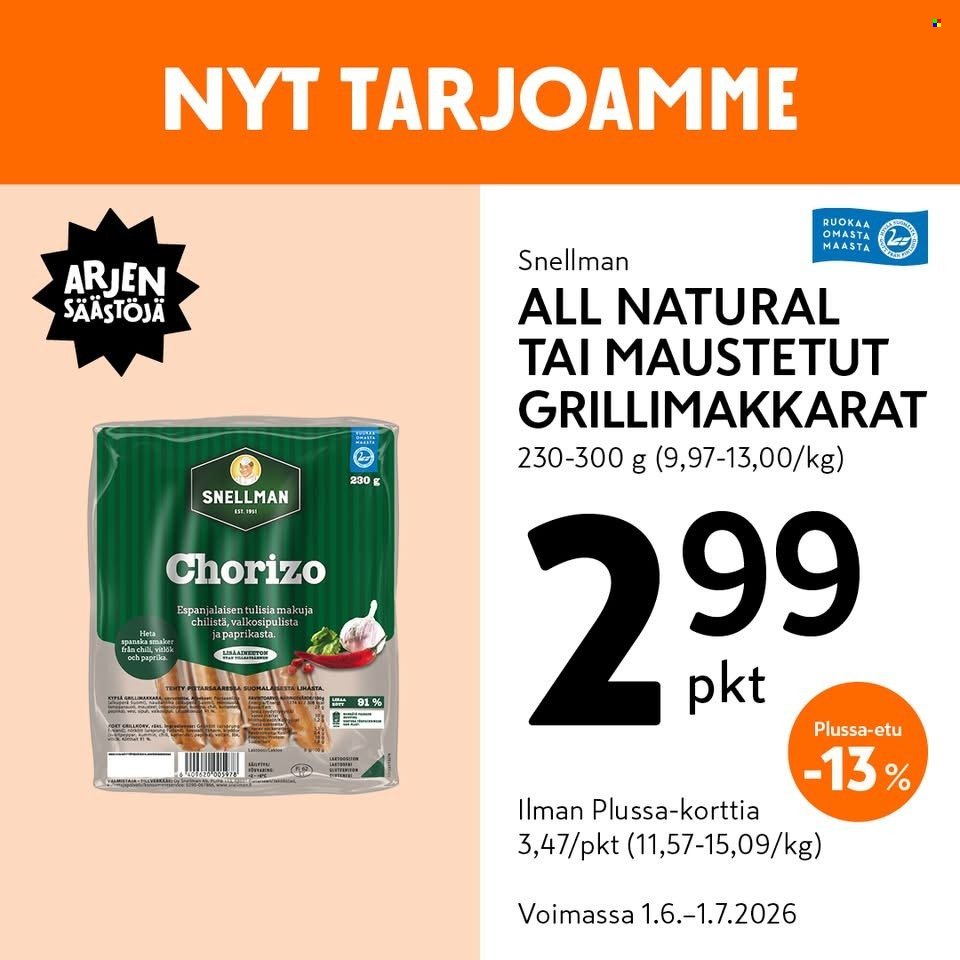K-MARKET tarjoukset - Alkaen MA 1.6.2026