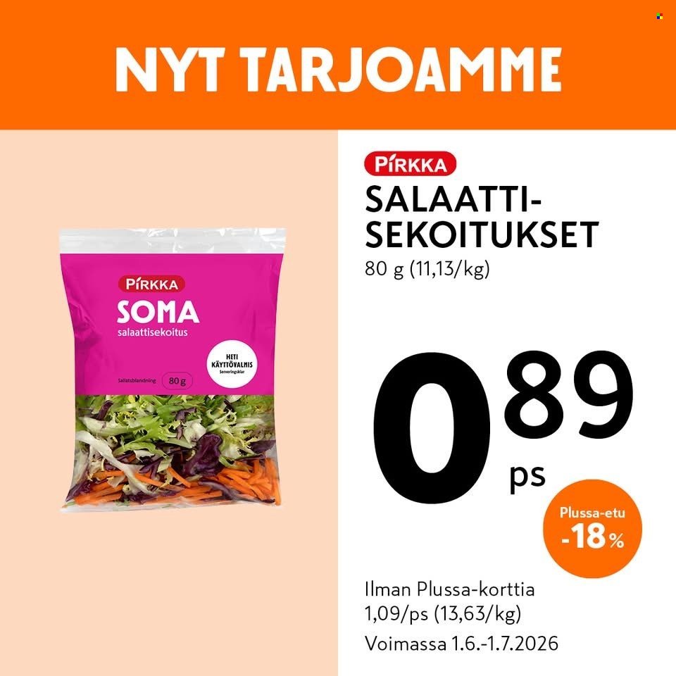 K-MARKET tarjoukset - Alkaen MA 1.6.2026