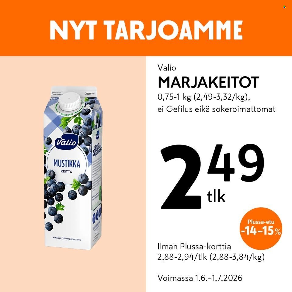 K-MARKET tarjoukset - Alkaen MA 1.6.2026