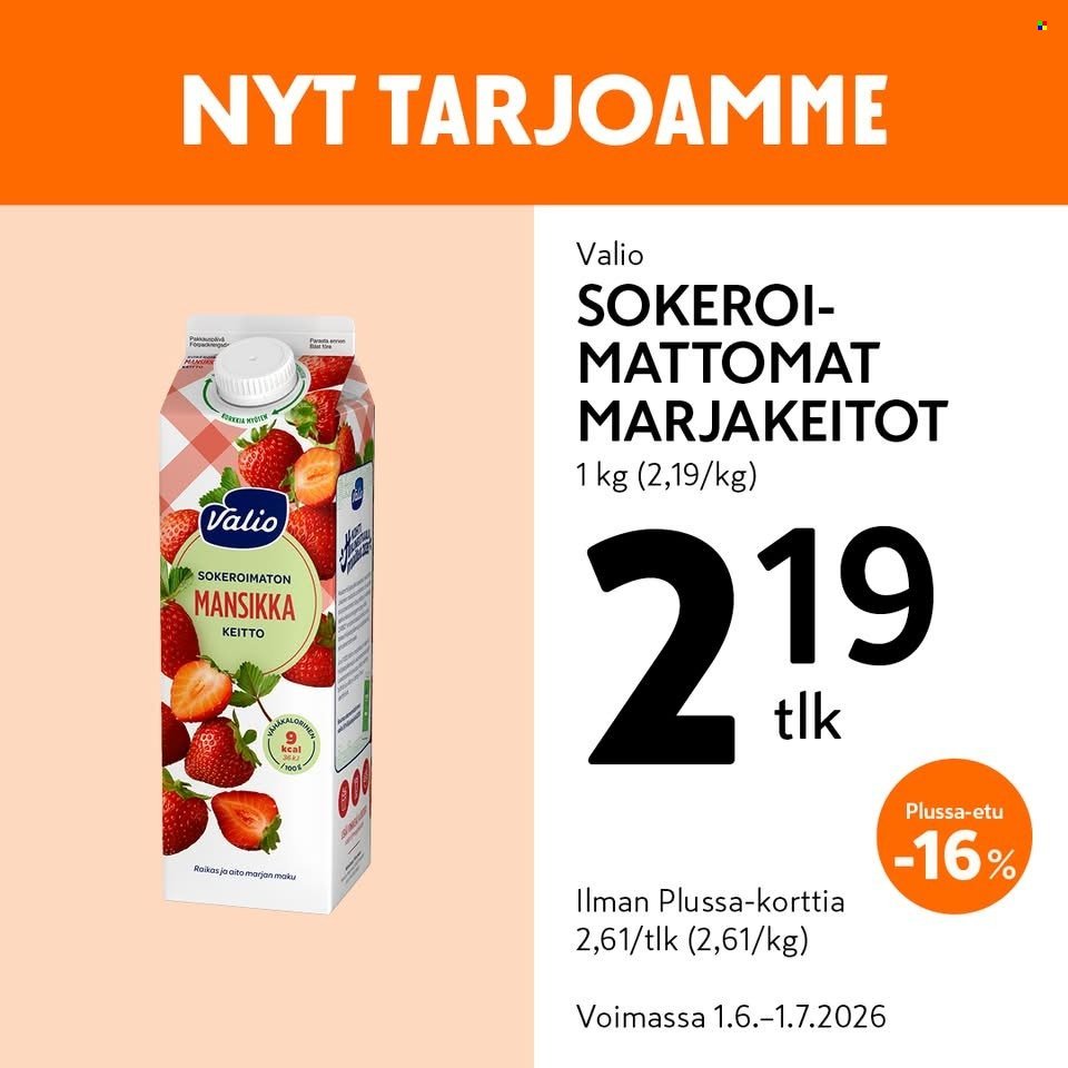K-MARKET tarjoukset - Alkaen MA 1.6.2026