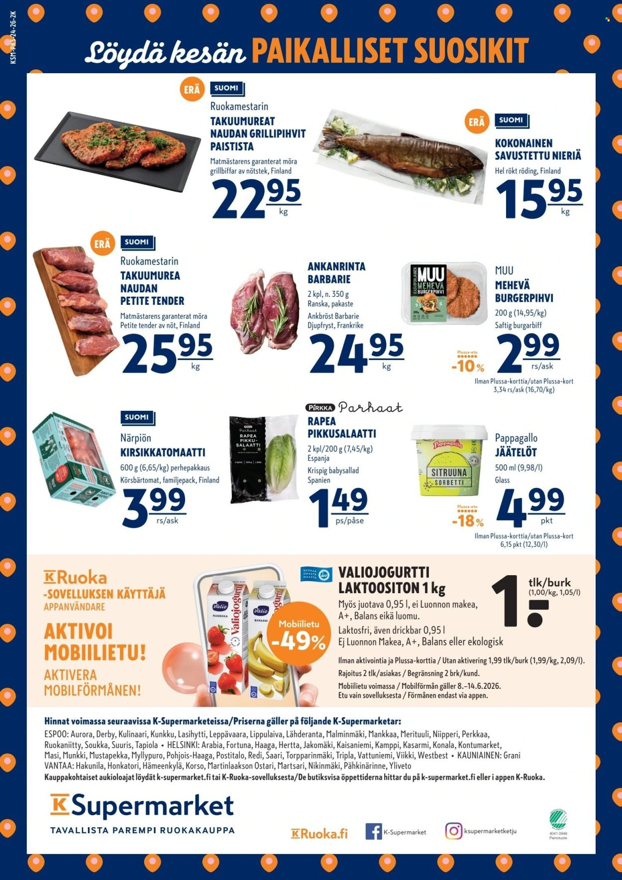 K-SUPERMARKET tarjoukset - Tavallista parempi juhannuskauppa