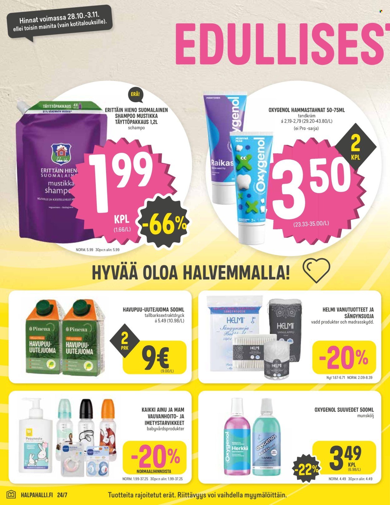 HALPAHALLI tarjoukset - Uusin tarjouslehtemme