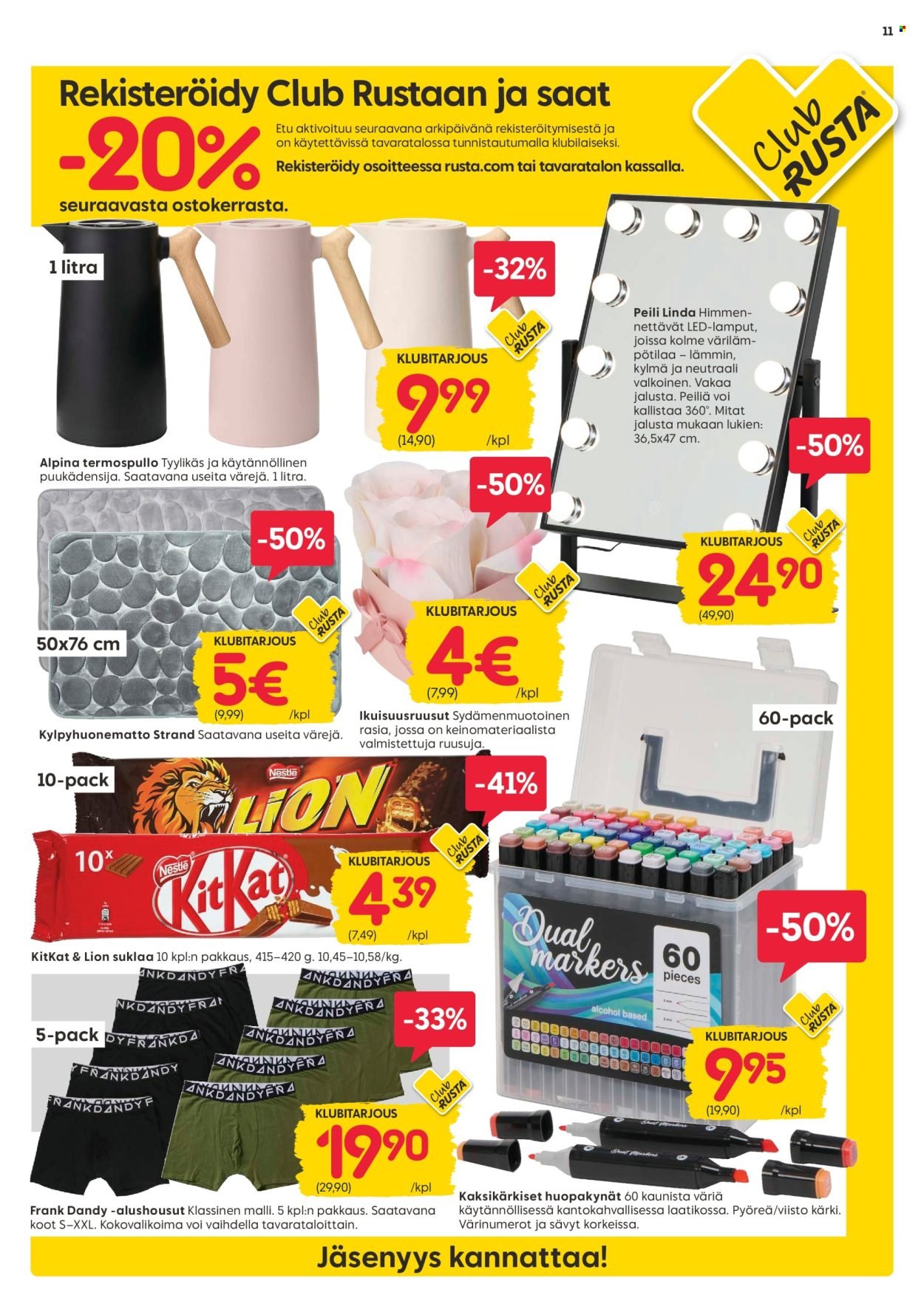 RUSTA tarjoukset - Alkaen MA 9.2.2026