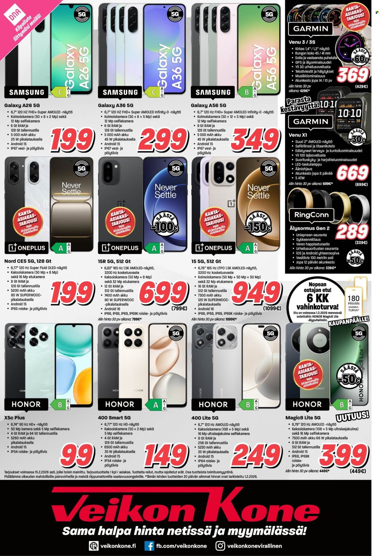 VEIKON KONE tarjoukset - Alkaen TI 3.2.2026