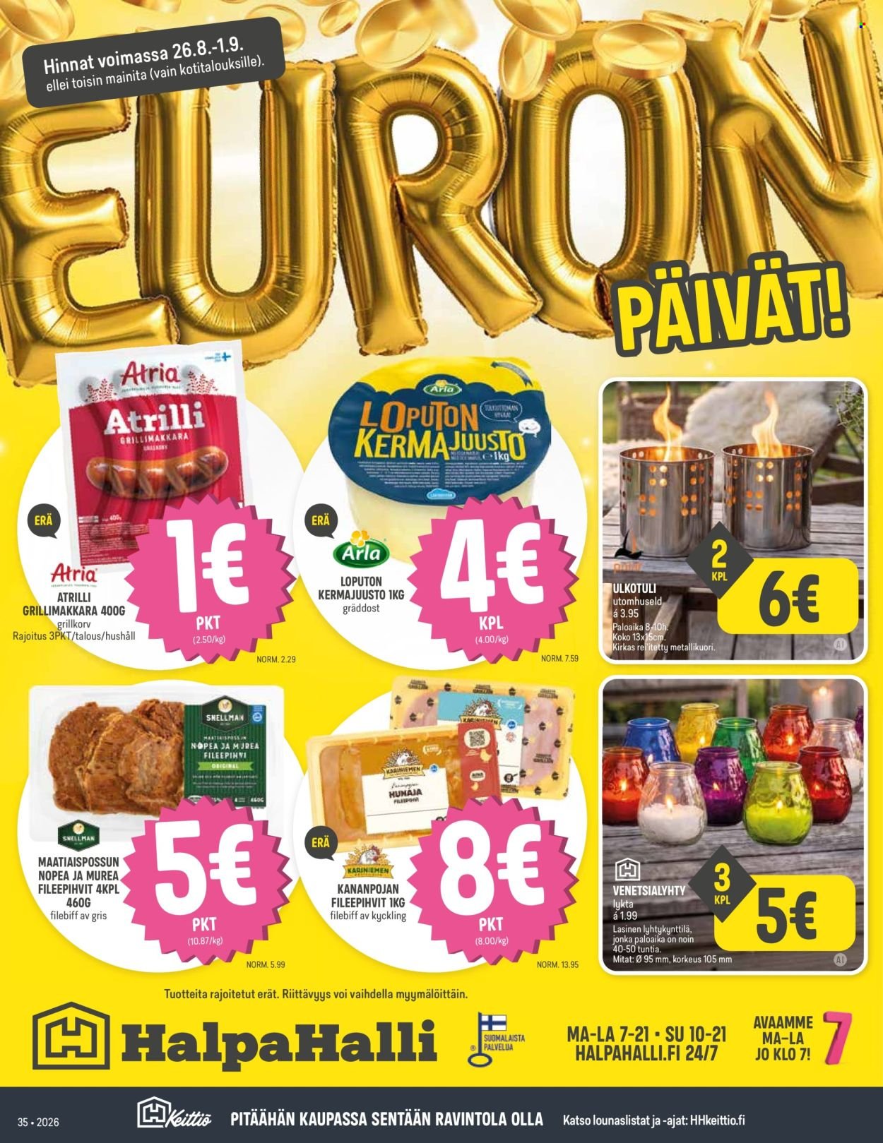 HALPAHALLI tarjoukset - Uusin tarjouslehtemme