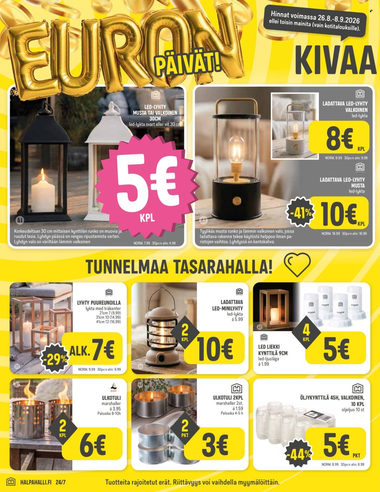 HALPAHALLI tarjoukset - Uusin tarjouslehtemme