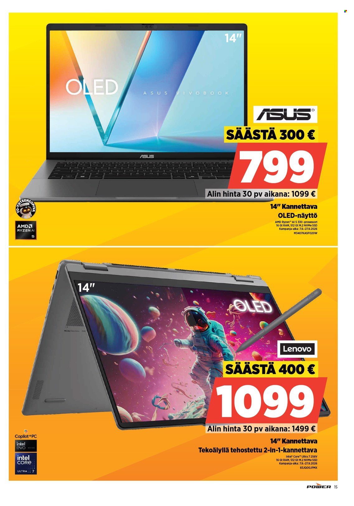 POWER tarjoukset - Syyskuu 2026