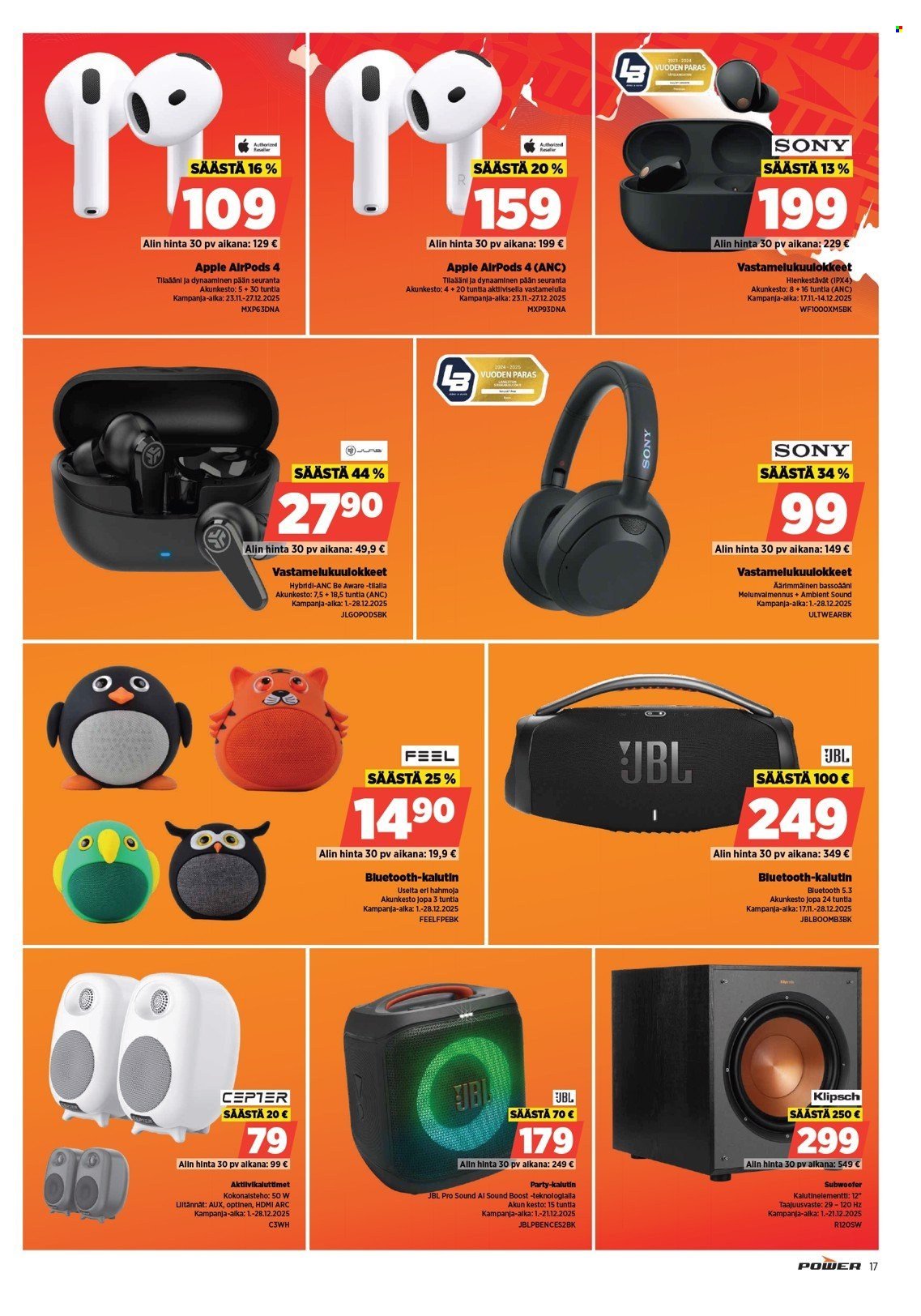POWER tarjoukset - Joulukuu 2025