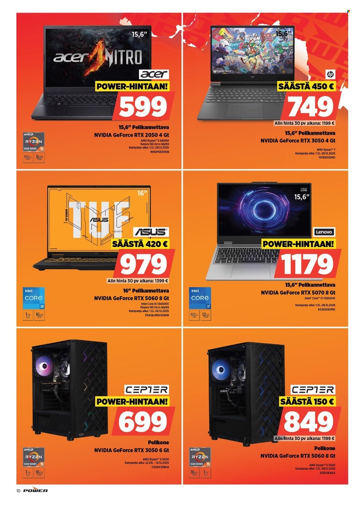 POWER tarjoukset - Joulukuu 2025