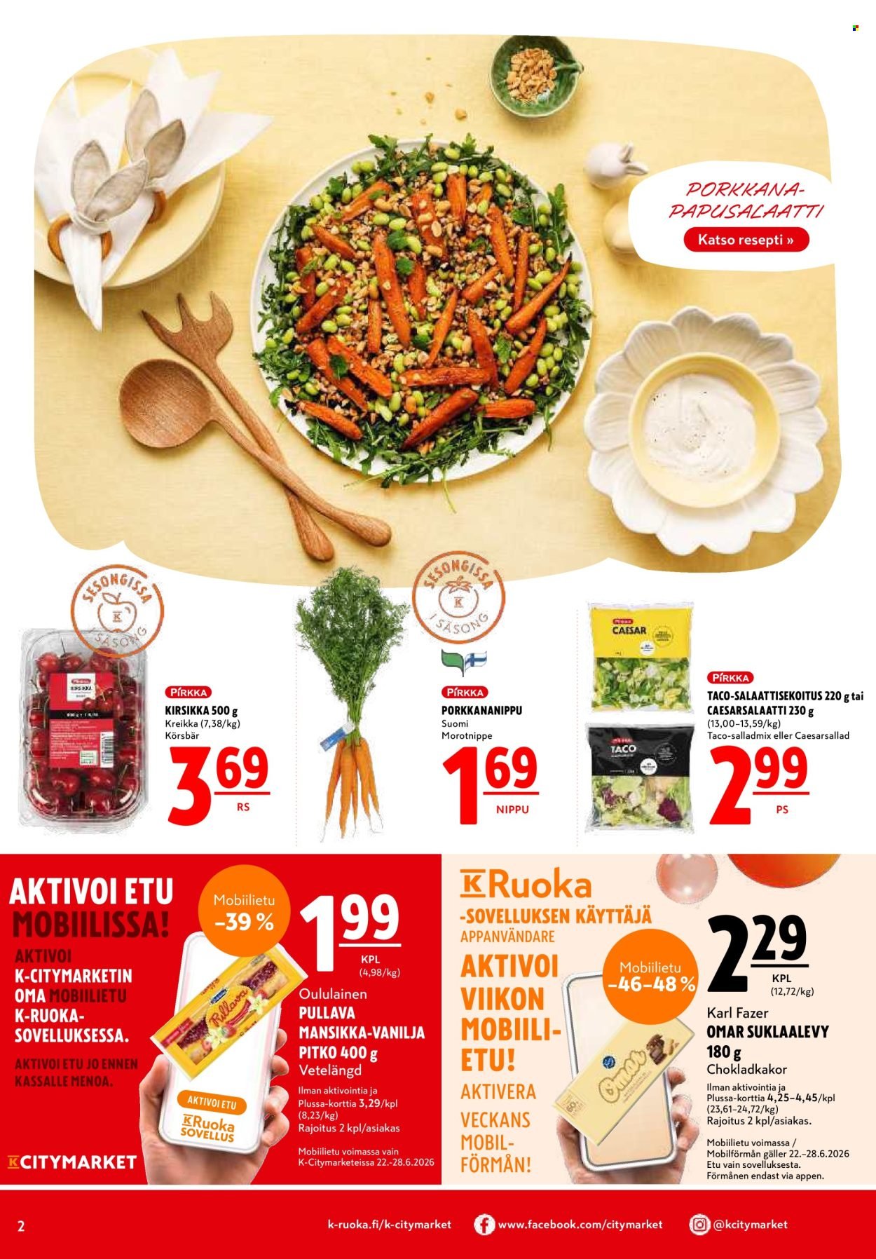 K-CITYMARKET tarjoukset - Alkaen TO 25.6.2026