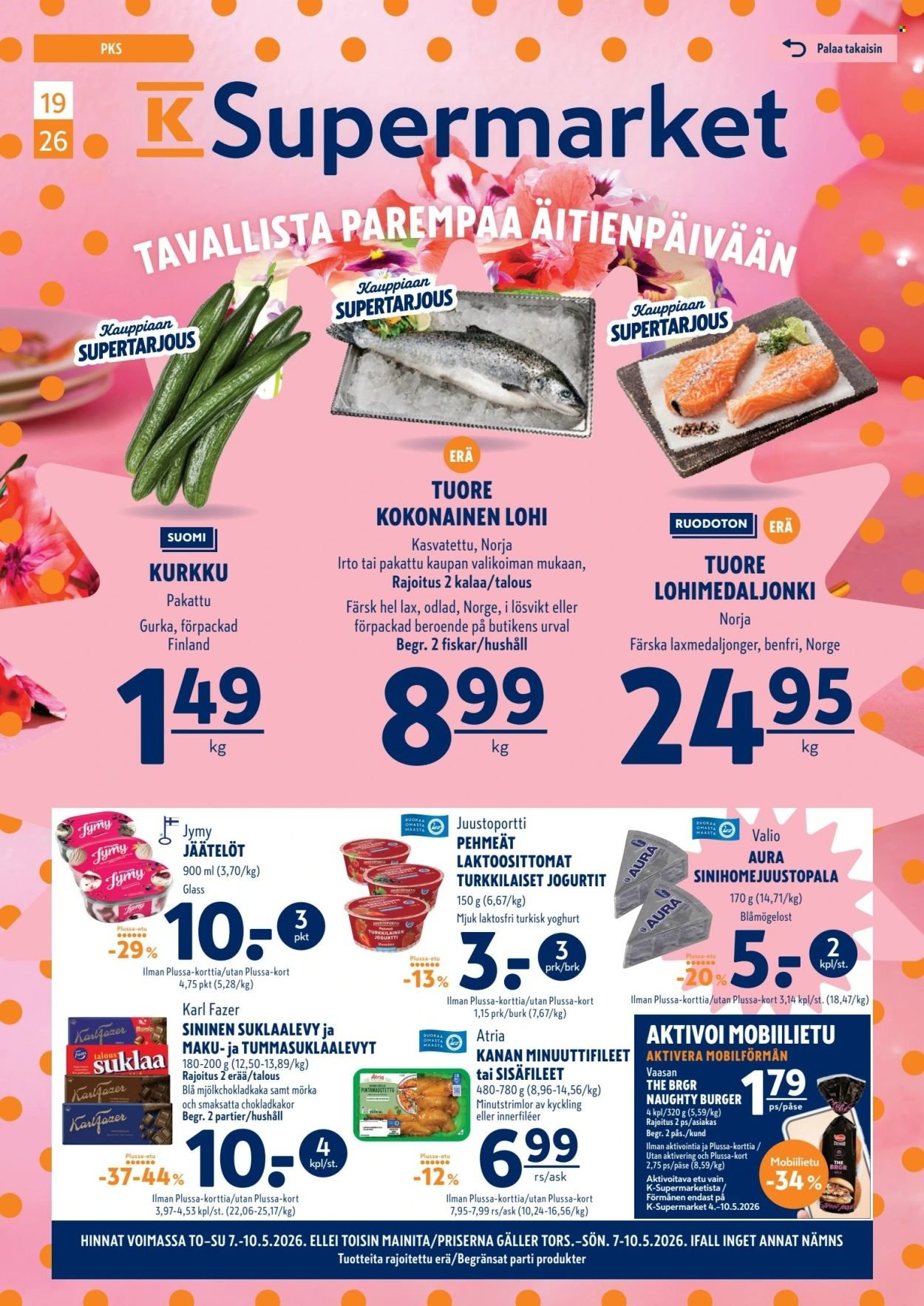 K-SUPERMARKET tarjoukset - Tavallista parempaa ja äitienpäivään