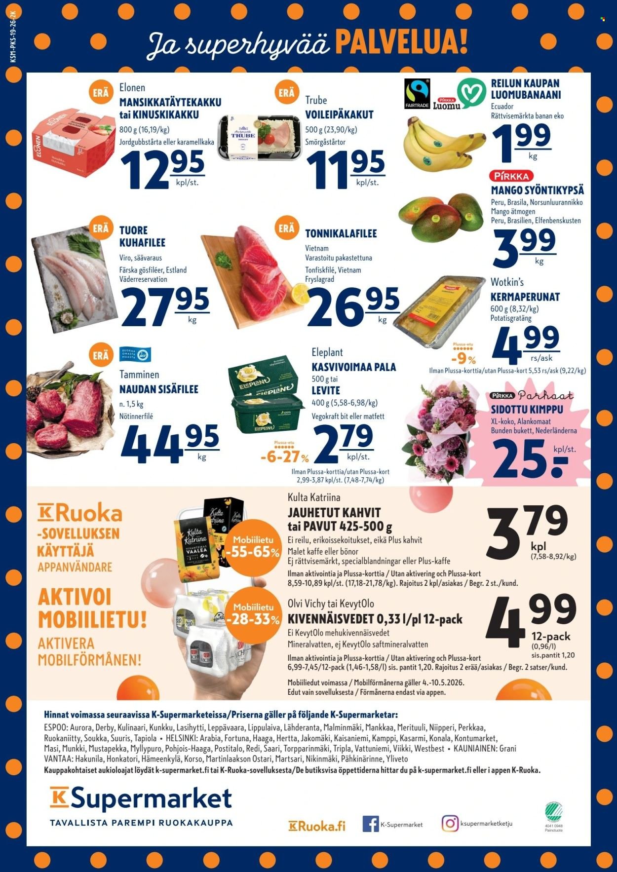 K-SUPERMARKET tarjoukset - Tavallista parempaa ja äitienpäivään