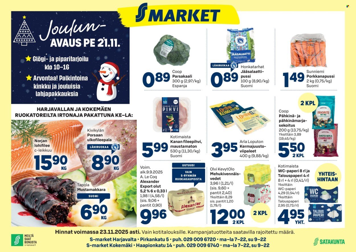 S-MARKET tarjoukset - Harjavalta ja Kokemaki