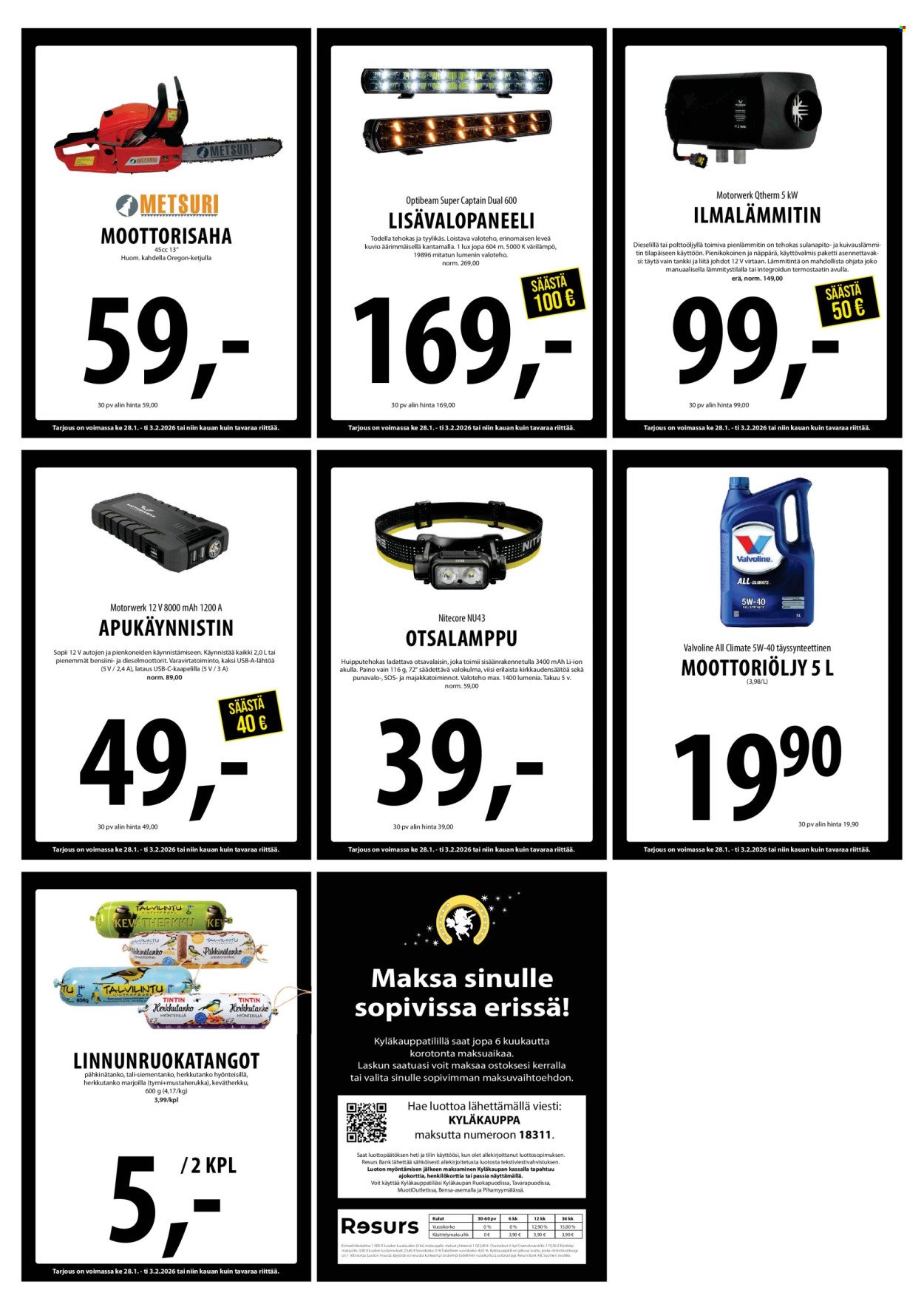 TUURI tarjoukset - Alkaen KE 28.1.2026