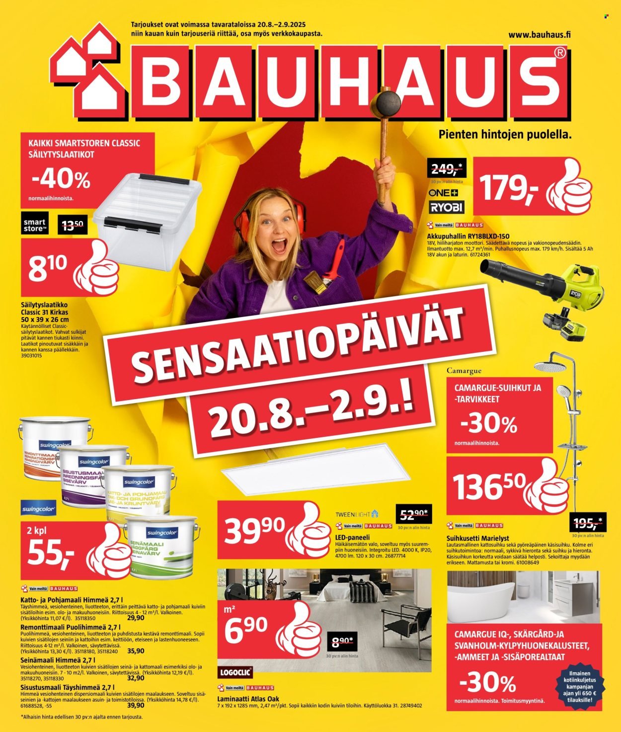 BAUHAUS tarjoukset - Alkaen KE 20.8.2025 (2025-08-20 - 2025-09-02)