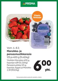 PRISMA tarjoukset - Alkaen KE 4.3.2026