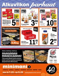 MINIMANI tarjoukset - Alkaen MA 26.10.2026