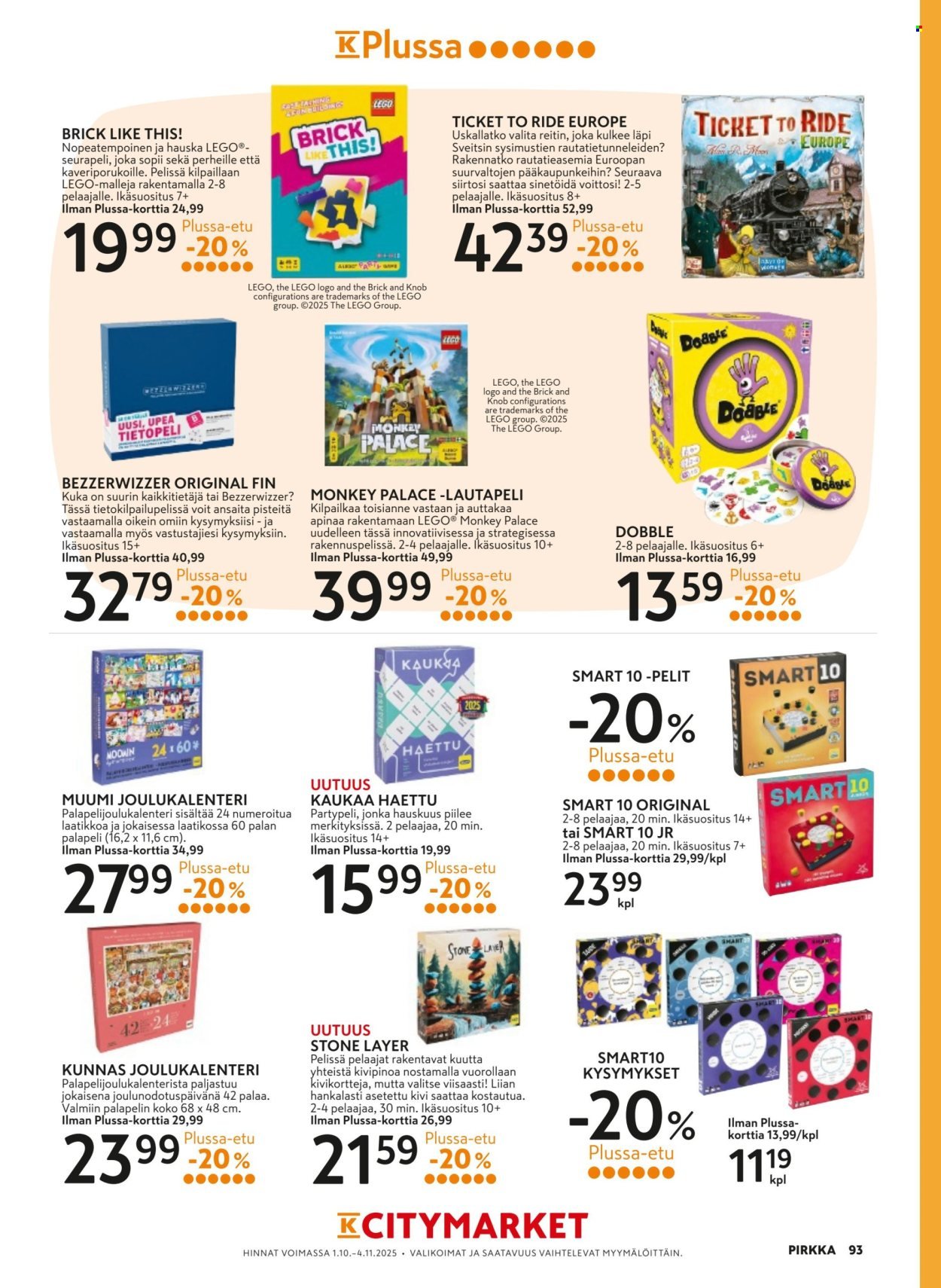 K-CITYMARKET tarjoukset - Pirkka (2025-10-01 - 2025-11-04)
