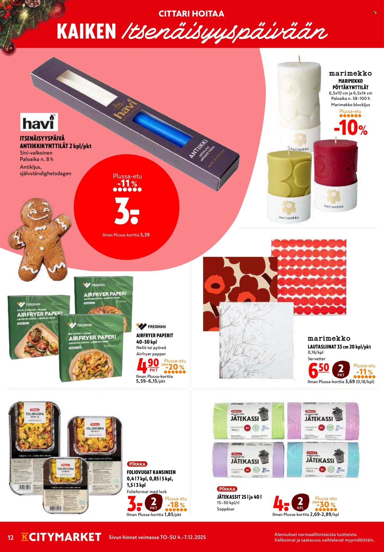 K-CITYMARKET tarjoukset - Alkaen TO 4.12.2025