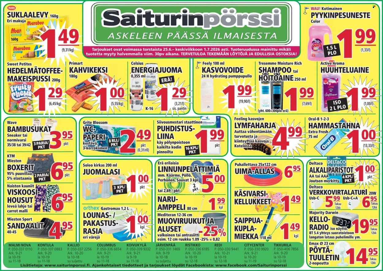 SAITURINPÖRSSI tarjoukset - Alkaen TO 25.6.2026