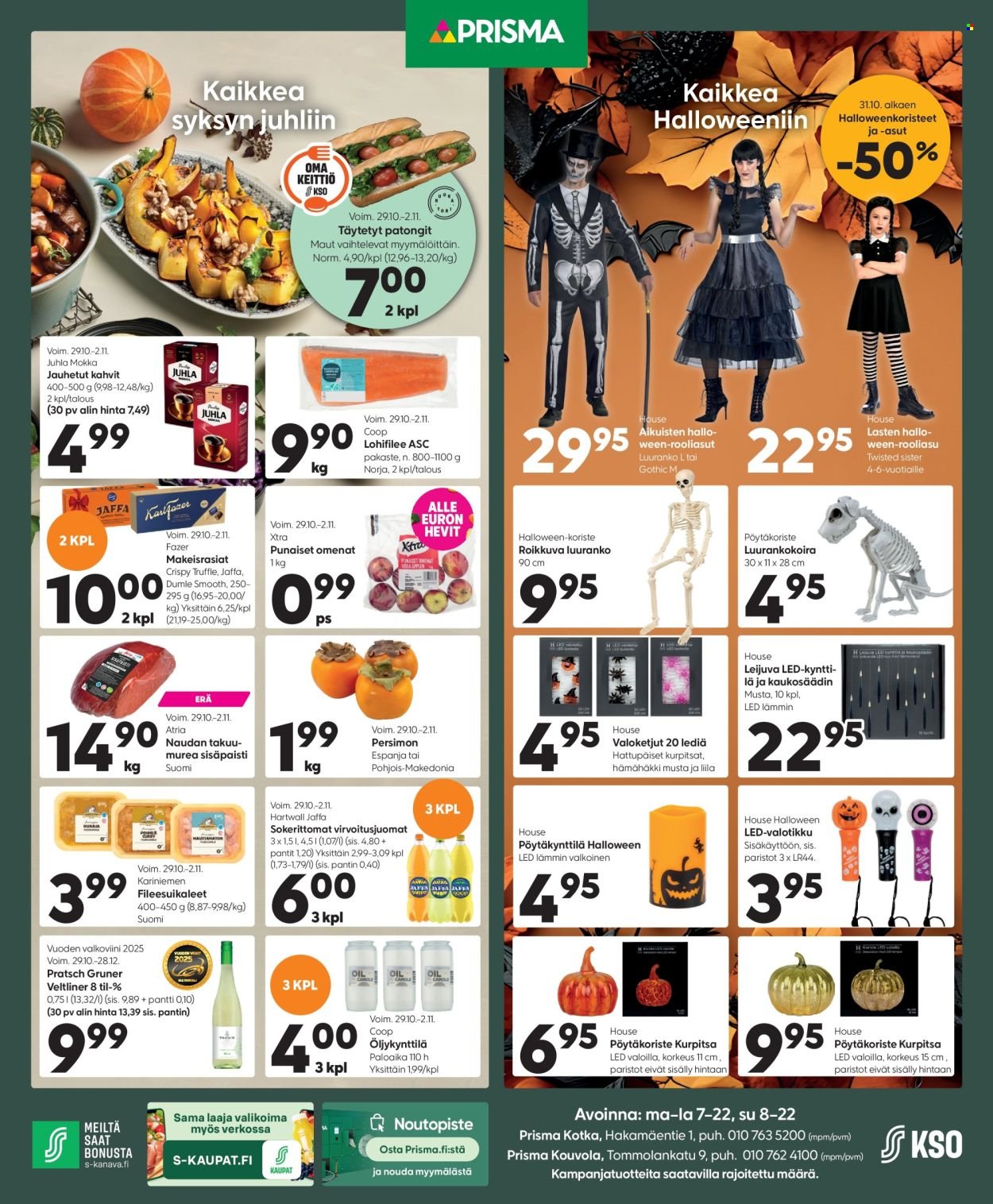 PRISMA tarjoukset - Alkaen KE 29.10.2025 (2025-10-29 - 2025-11-02)