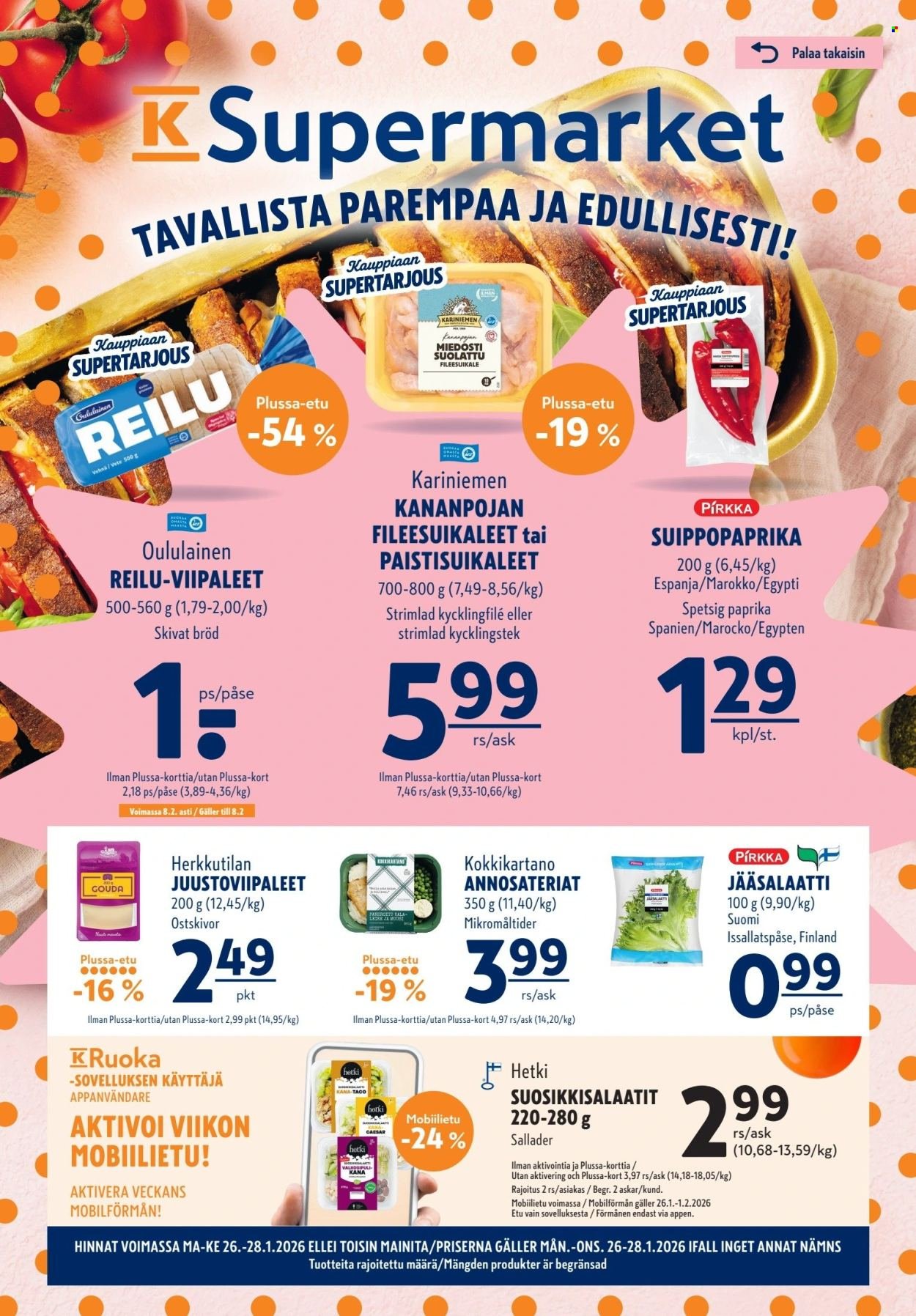 K-SUPERMARKET tarjoukset - Tavallista parempaa ja edullisesti