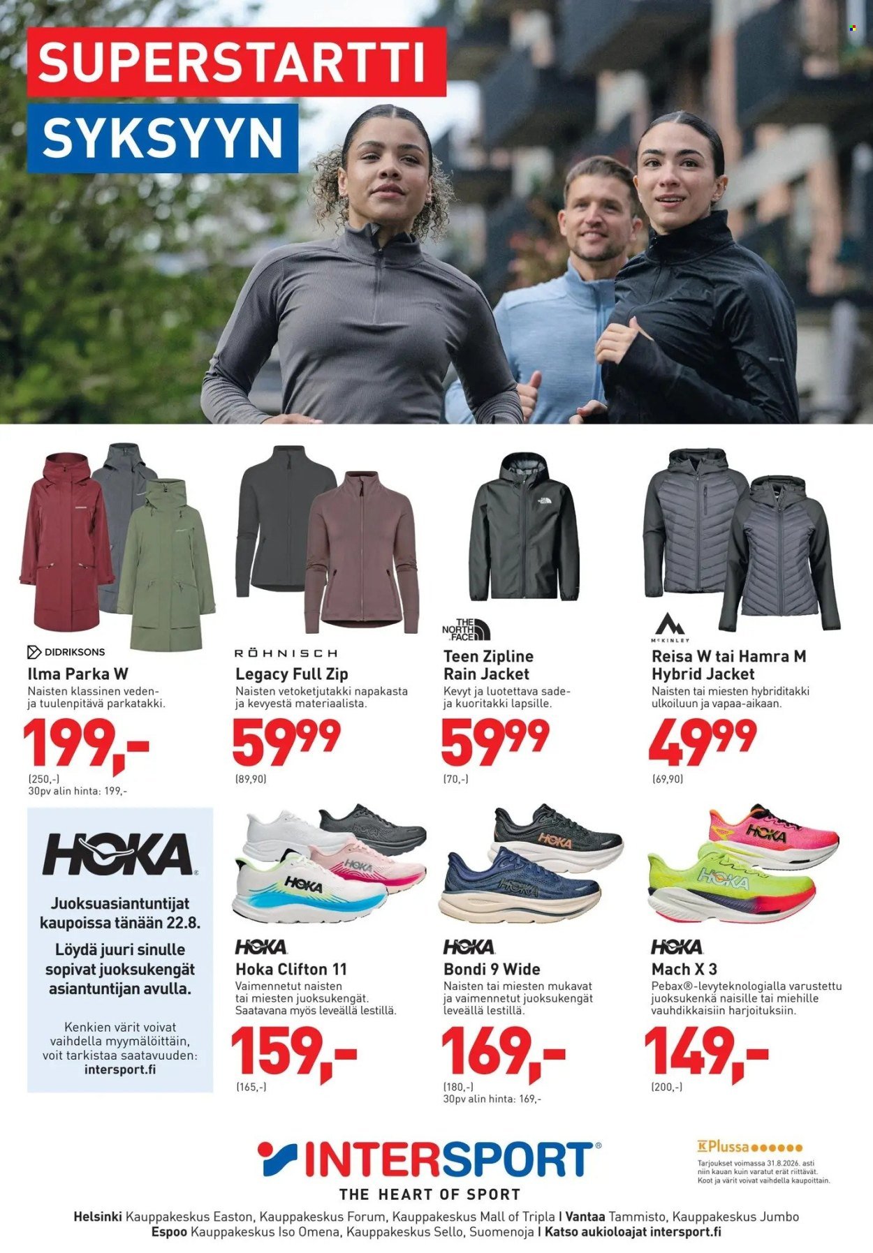 INTERSPORT tarjoukset - Superstartti syksyyn