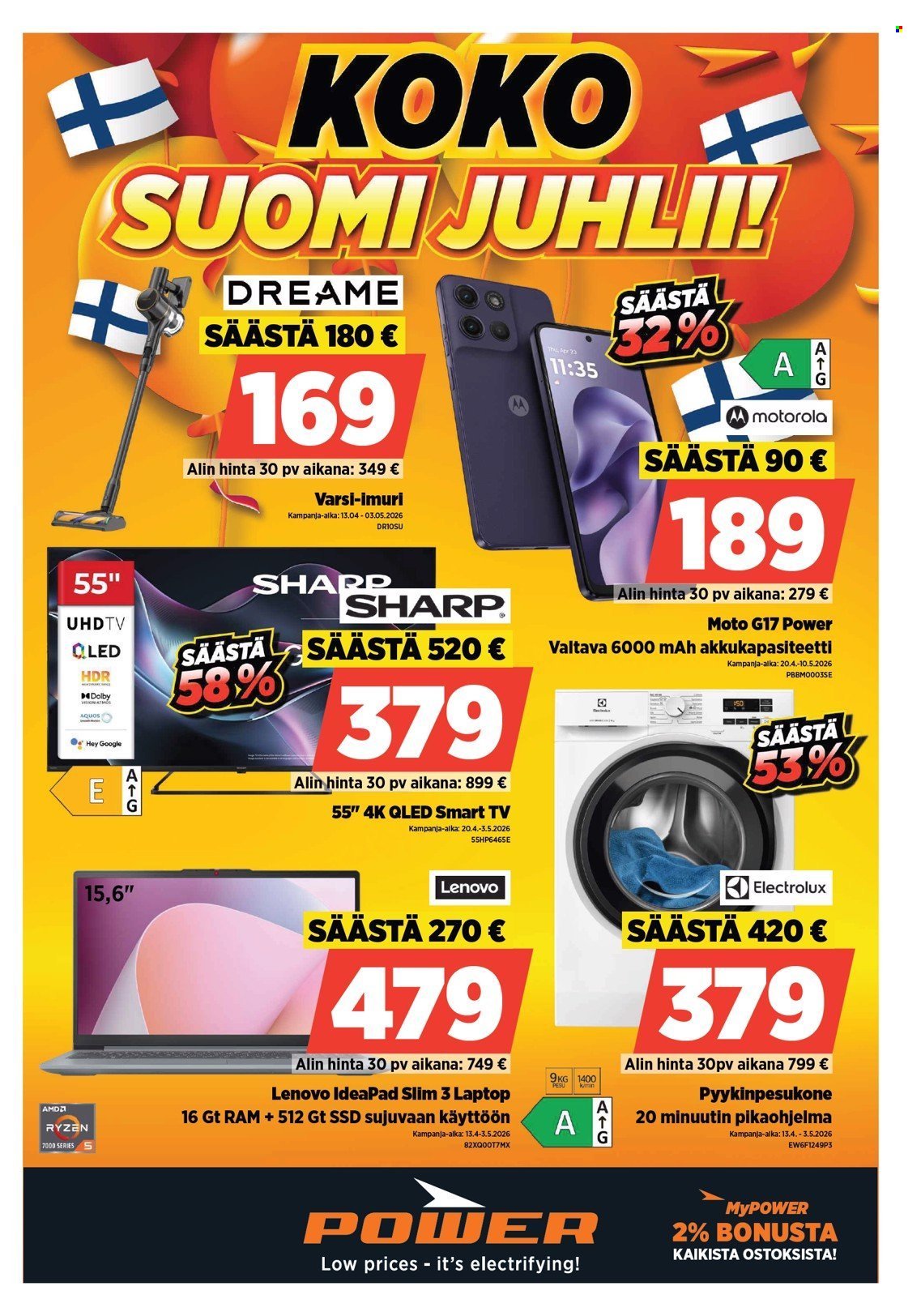 POWER tarjoukset - Huhtikuu 2026