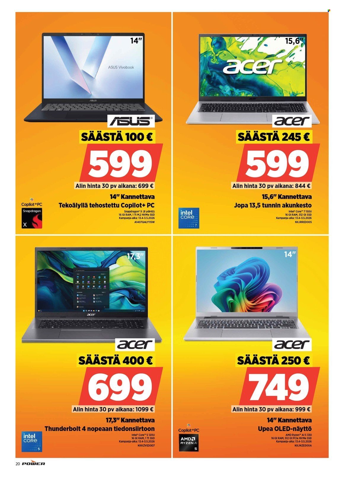 POWER tarjoukset - Huhtikuu 2026