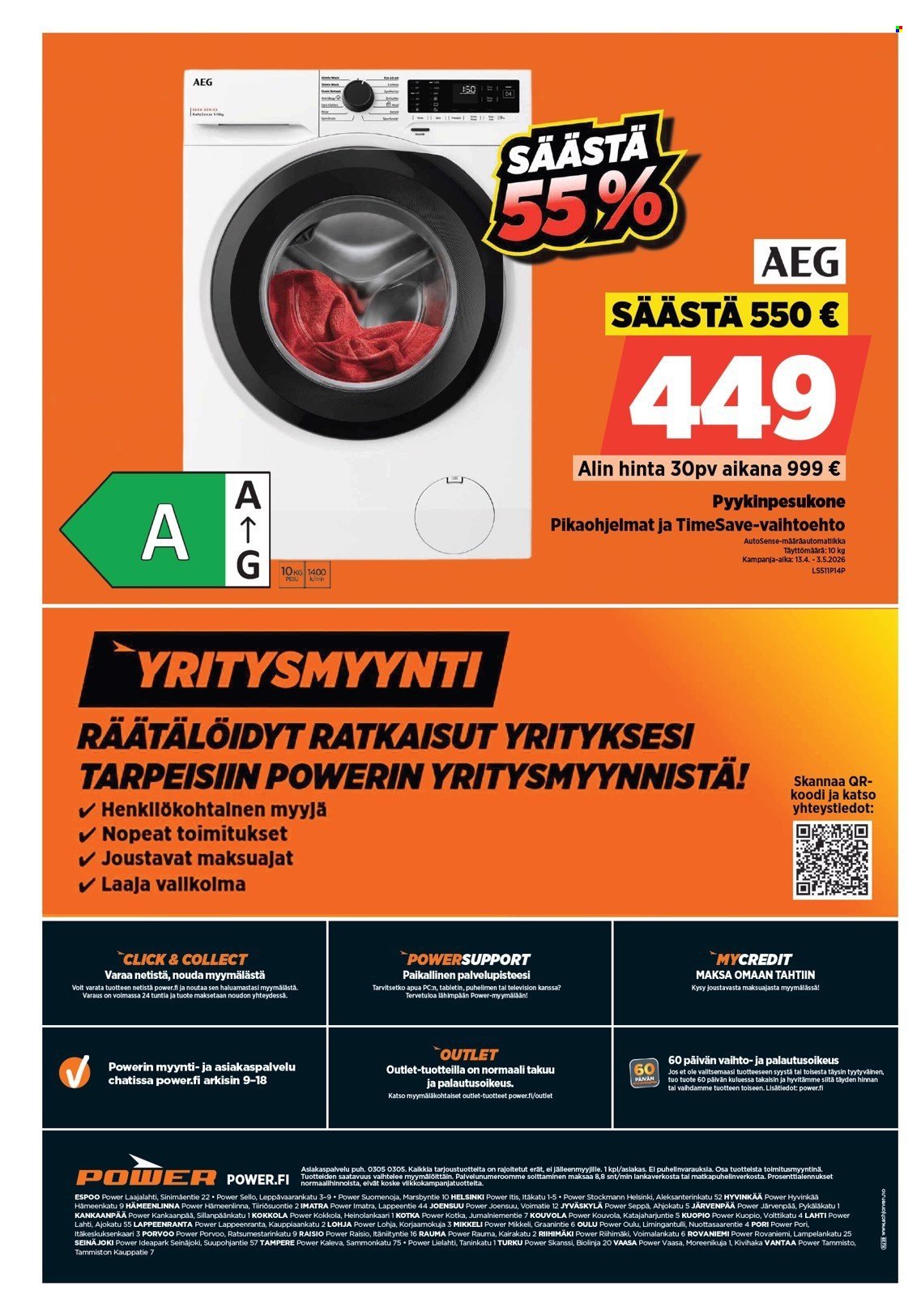 POWER tarjoukset - Huhtikuu 2026