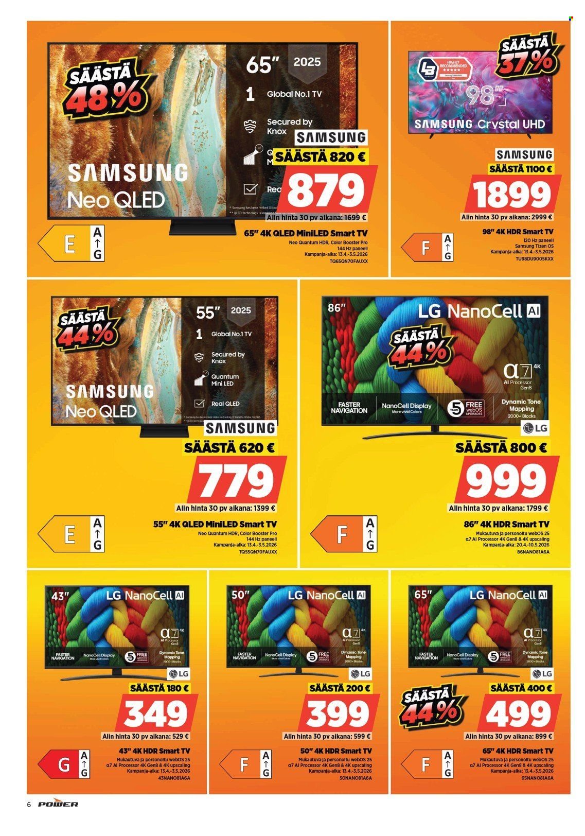 POWER tarjoukset - Huhtikuu 2026