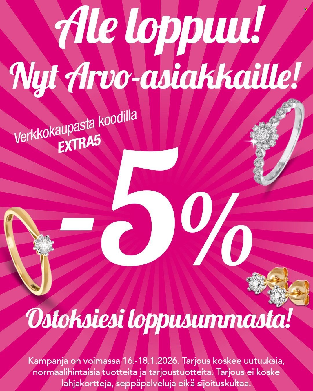 KULTAJOUSI tarjoukset - Alkaen PE 16.1.2026