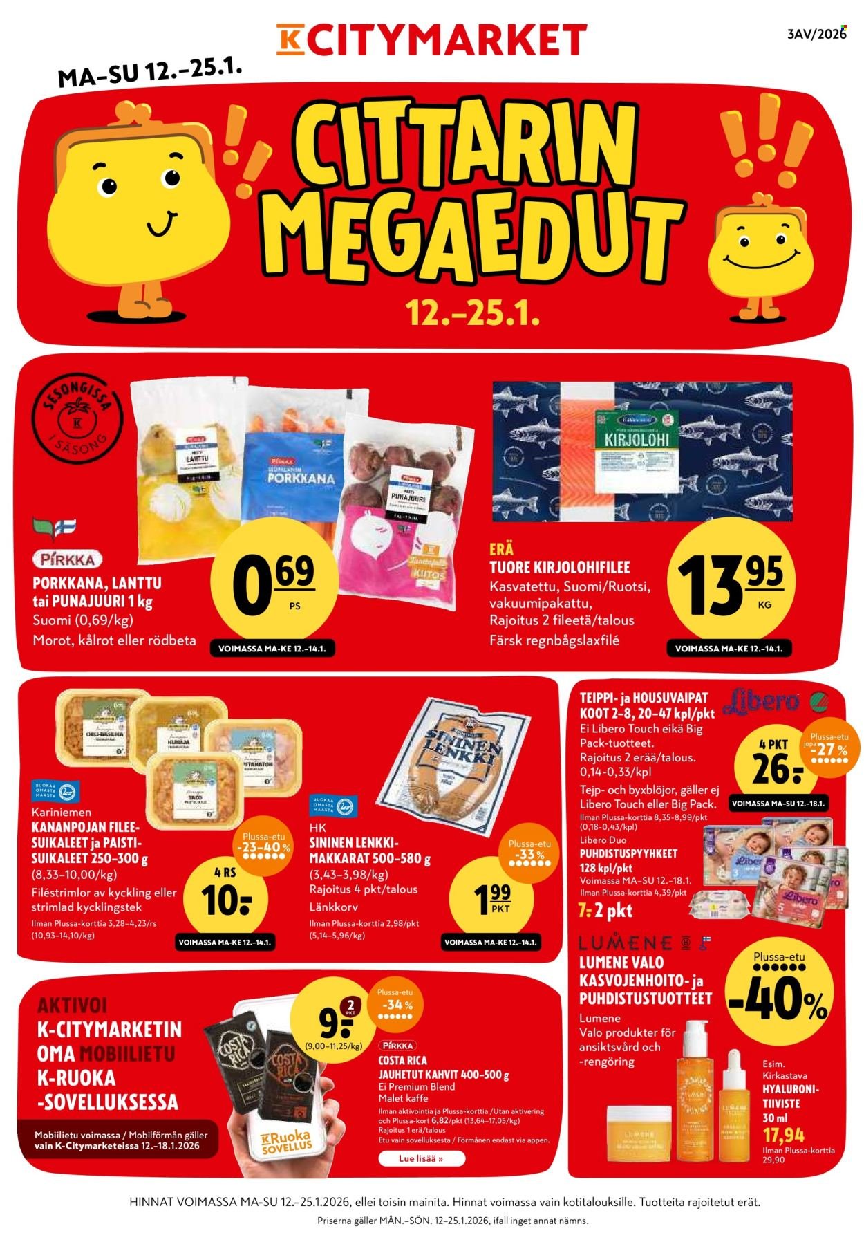 K-CITYMARKET tarjoukset - Alkaen MA 12.1.2026