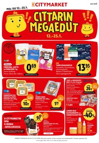 K-CITYMARKET tarjoukset - Alkaen MA 12.1.2026