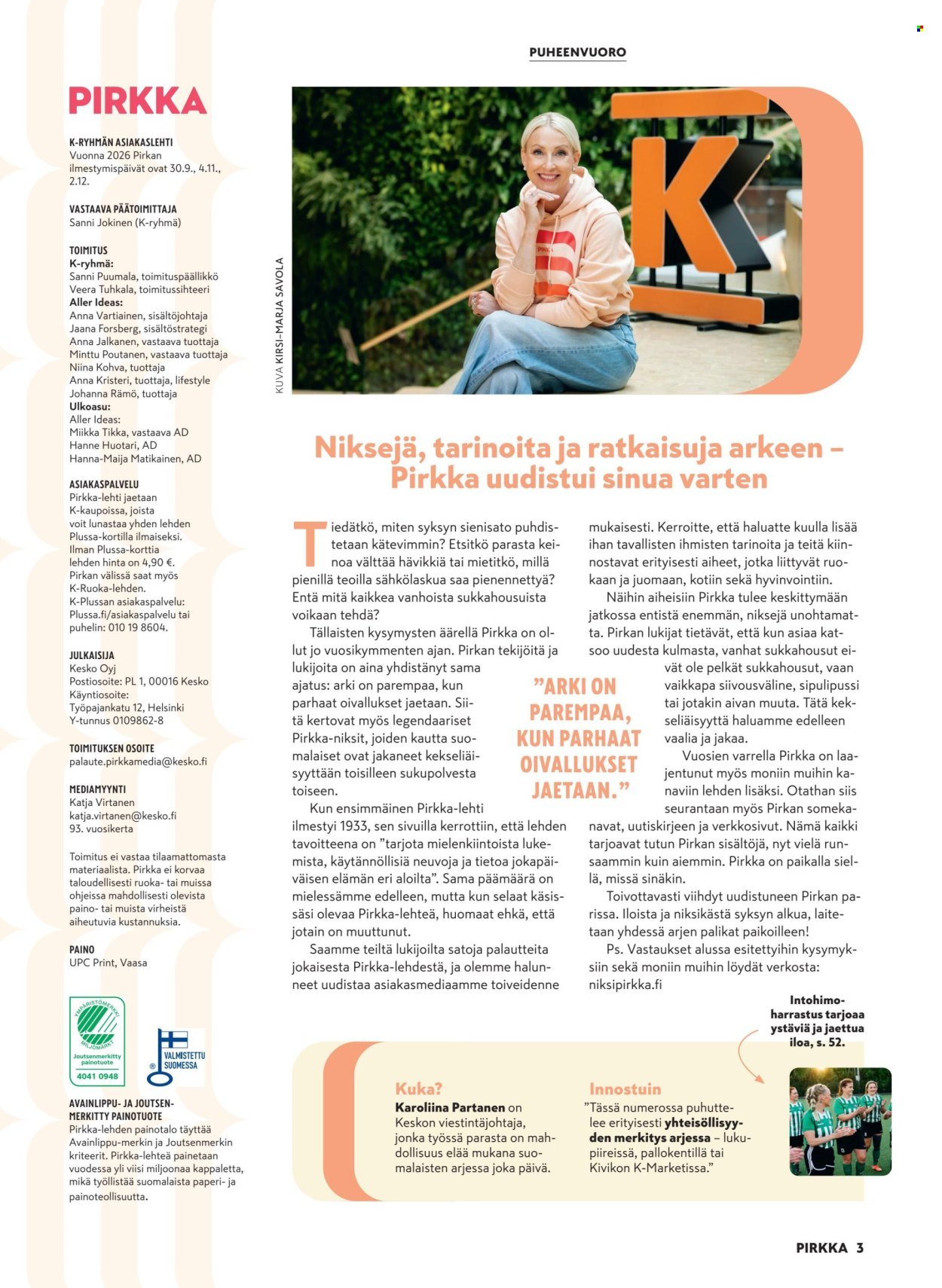 K-MARKET tarjoukset - Pirkka 9/2026
