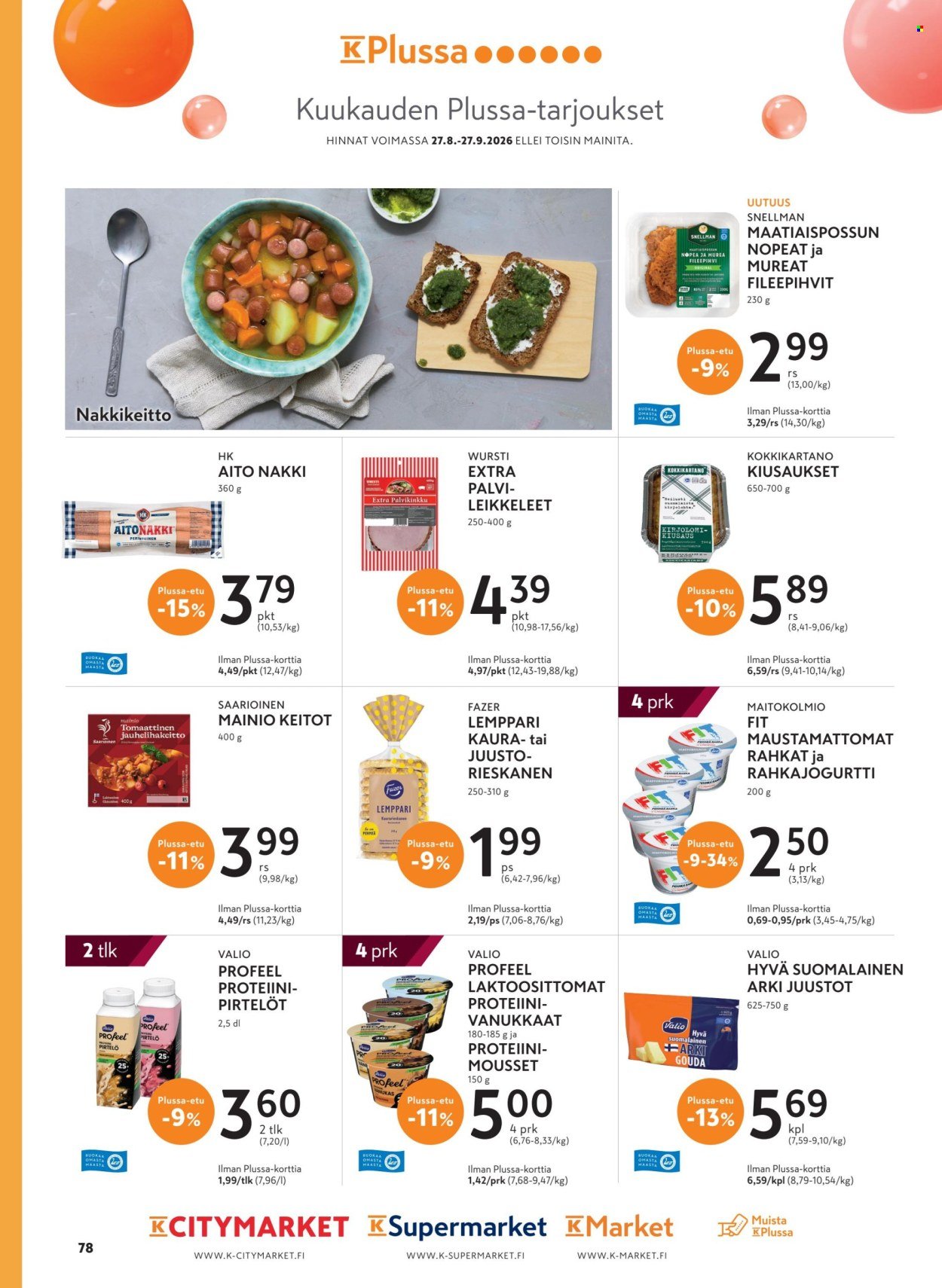 K-MARKET tarjoukset - Pirkka 9/2026