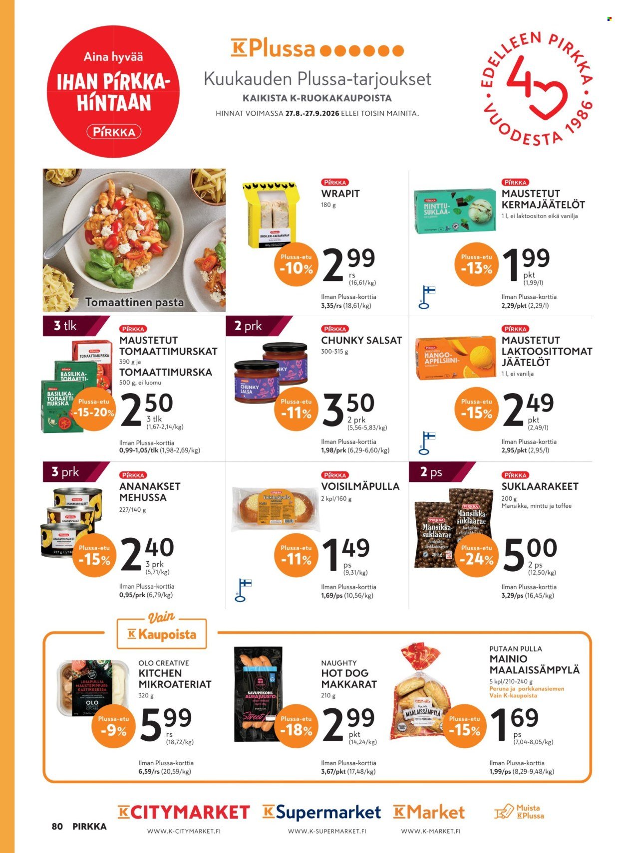K-MARKET tarjoukset - Pirkka 9/2026